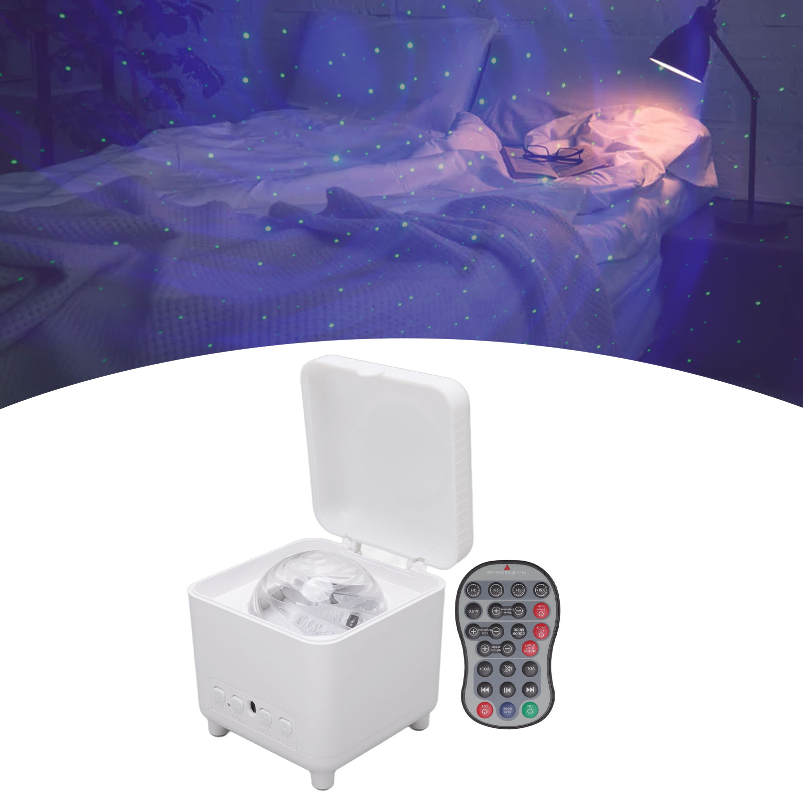 Zauberbox-projektorlampe, Kreatives Geschenk, Sternenhimmel-beleuchtung, Romantische Stimmungslampe Fürs Schlafzimmer, Sternennachtlicht