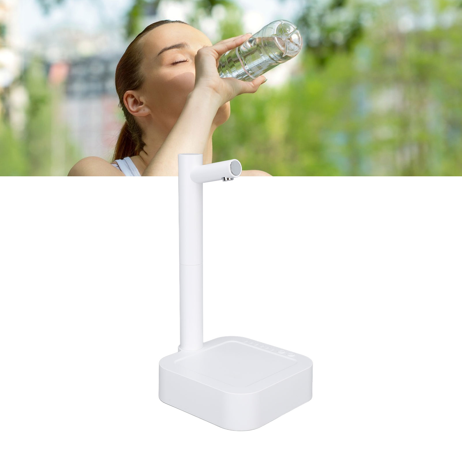 Wasserspender, Elektrischer Tischwasserspender, Intelligenter Tischwasserspender Mit 7 Dosierstufen, Tragbare Universal-wasserflasche, Wasserspender Für Zuhause, Büro Und Camping.