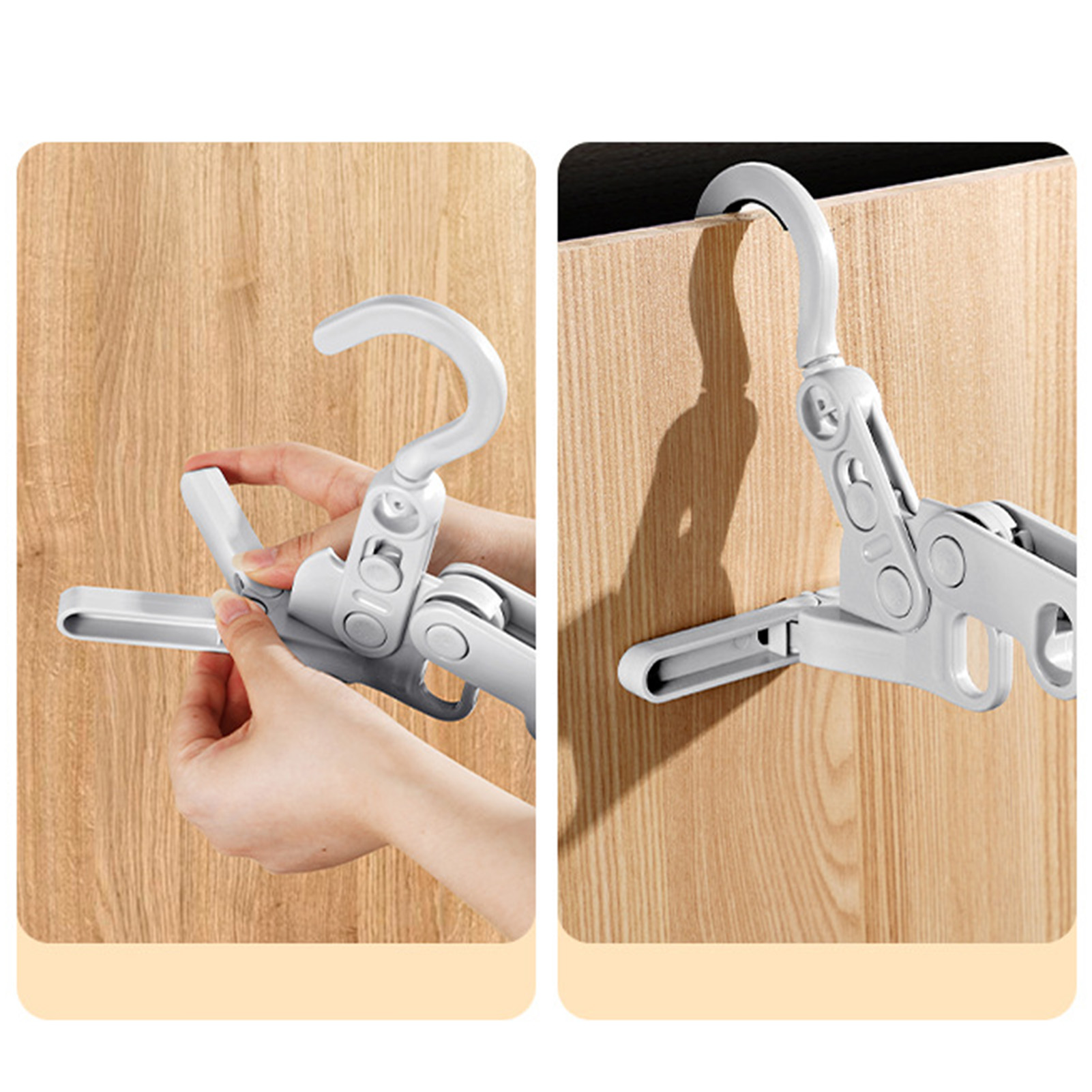 Zusammenklappbarer Wäscheständer Mit 5 Löchern, Tragbar Und Ideal Für Reisen, Geschäftsreisen, Hotels Und Den Innenbereich. Mit Haken Und Löchern Zum Aufhängen Von Kleidung.