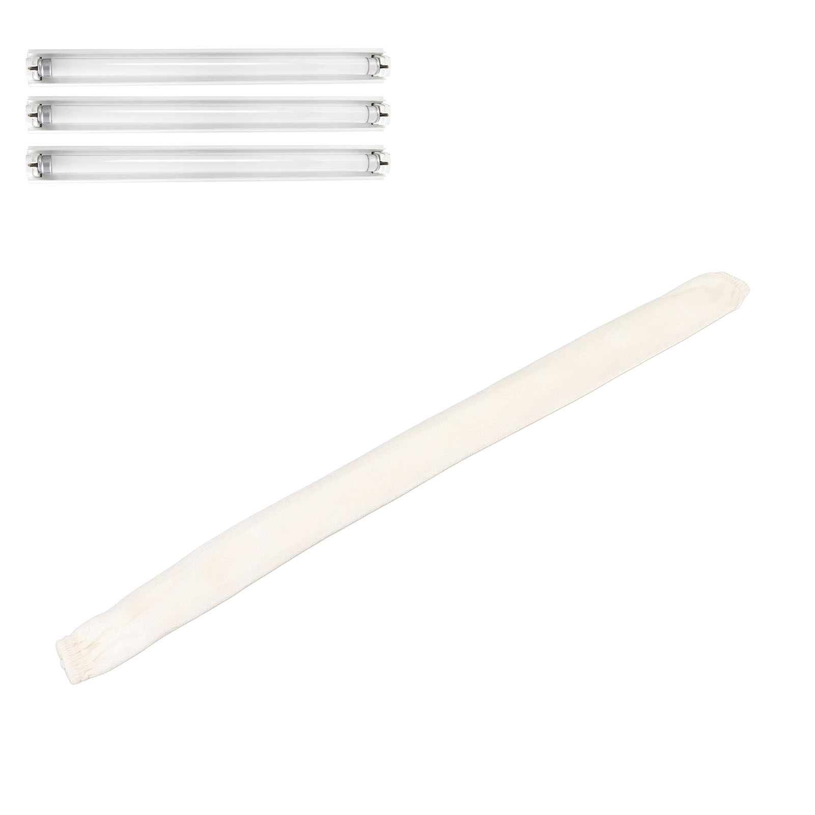 Abnehmbarer Samtbezug Mit Reißverschluss, Rostfreie Eisenkette, Kabelschutzhülle, Zubehör Für Diy-beleuchtung, Weiß.