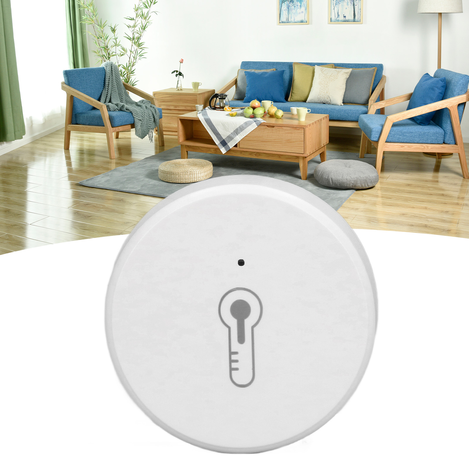 Graffiti Zigbee Smart Temperatur- Und Feuchtigkeitssensor, Konnektivitätssensor Für Smart Home, Drahtloser Temperatur- Und Feuchtigkeitssensor Mit Eingebautem Akku (wird Mit Eingebautem Akku Geliefert