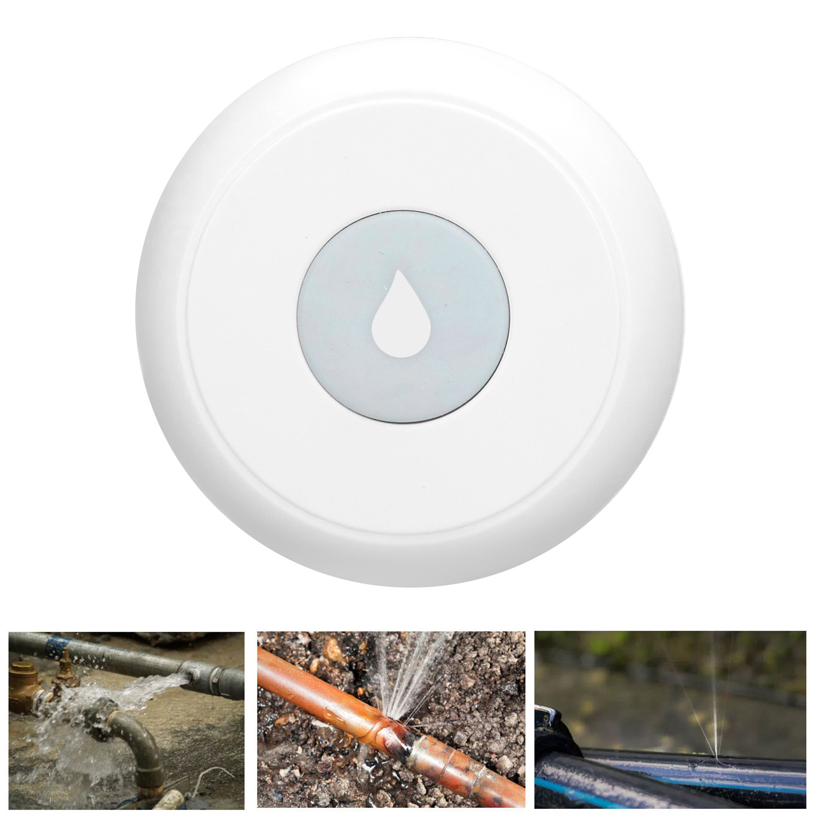 Tuya Zigbee Smart-wasserleckmelder, Leckalarm, Überlaufmelder, Kompatibel Mit Einer Mobilen App, Mit Eingebautem Akku