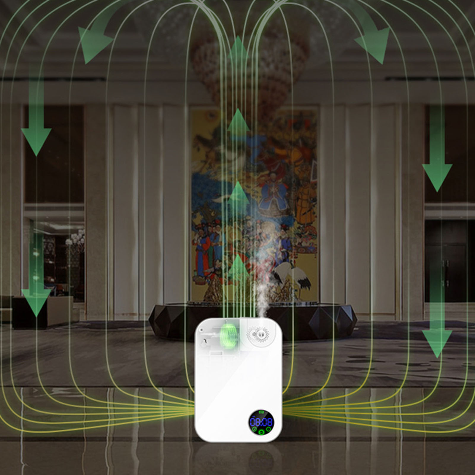 Weißer Duftöl-diffusor Für Hotel Und Zuhause, Intelligenter Automatischer Duftdiffusor, Programmierbarer Duftdiffusor, Aromatherapiegerät, Europäischer Standard 100–240 V