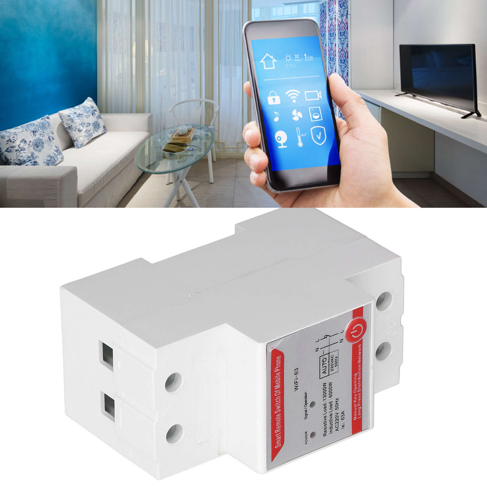 Smartphone-gesteuerter Schalter, Timer, Graffiti, Fernbedienung, 220 V
