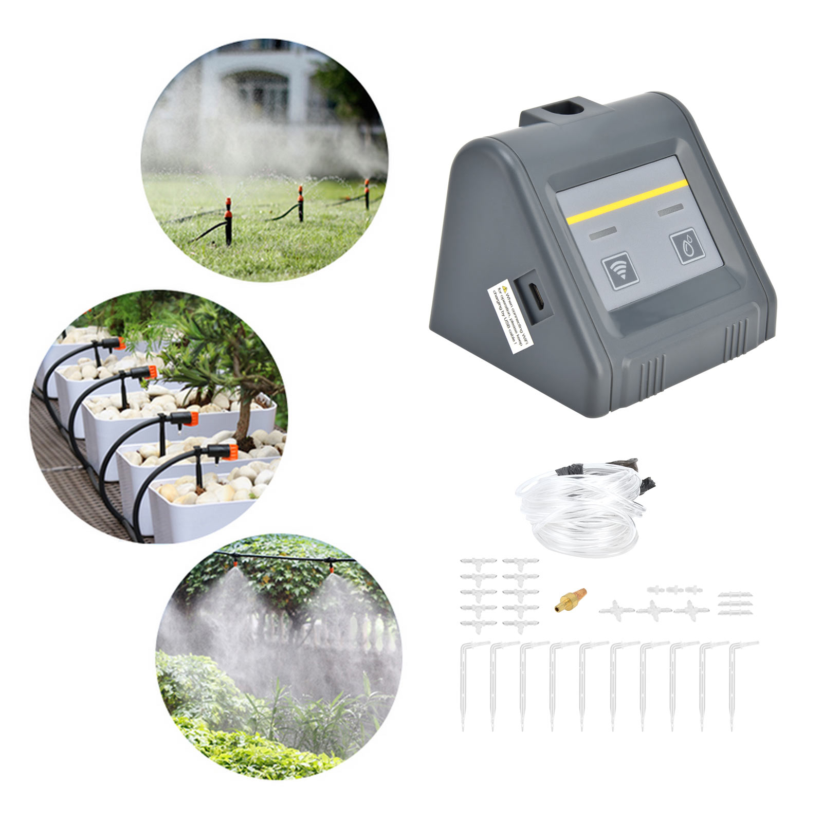 Gartenbewässerungssystem, Automatisches Tropfbewässerungsset, Wlan-bewässerungsgerät