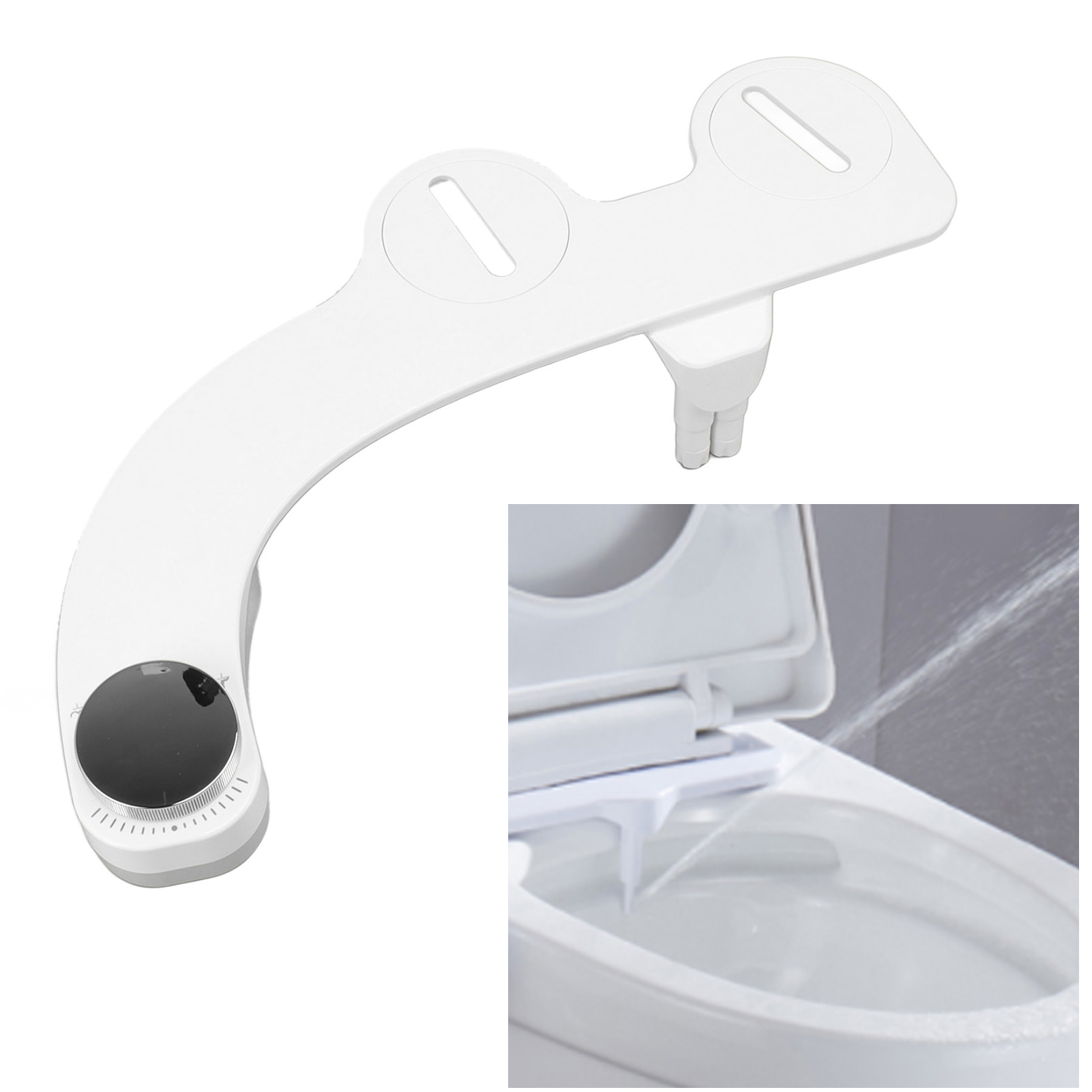 7/8 Kupfer-dreiwegeventilkörper, Doppeldüse, Einfache Installation, Kein Stromanschluss Erforderlich, Selbstbetriebener Toilettensitz Zur Reinigung Des Gesäßes.