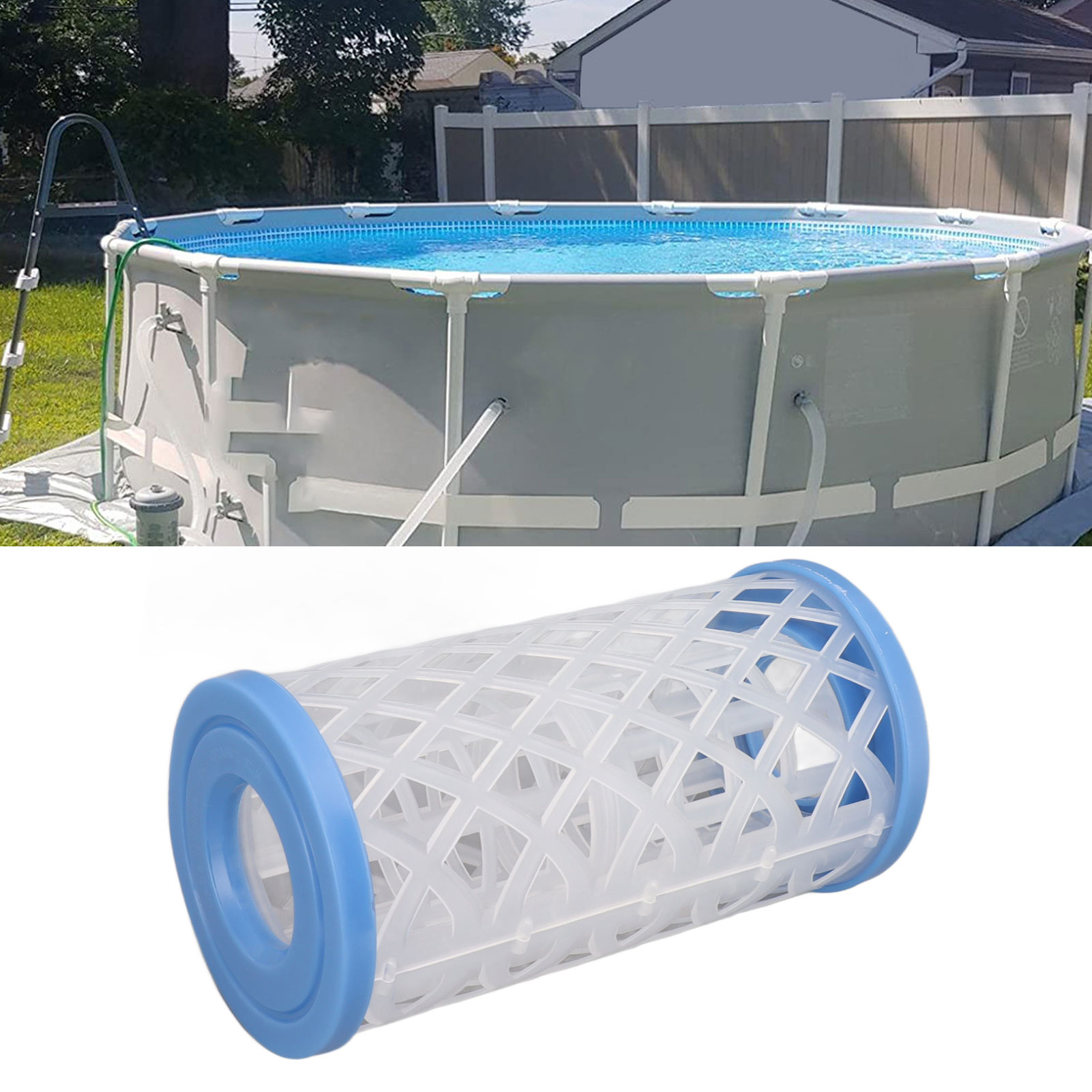Zubehör Und Filterkartuschen Für Die A/c-modell-schwimmbadwasserfilterpumpe, Faltbar, Austauschbar, Abnehmbar Und Wiederverwendbar.