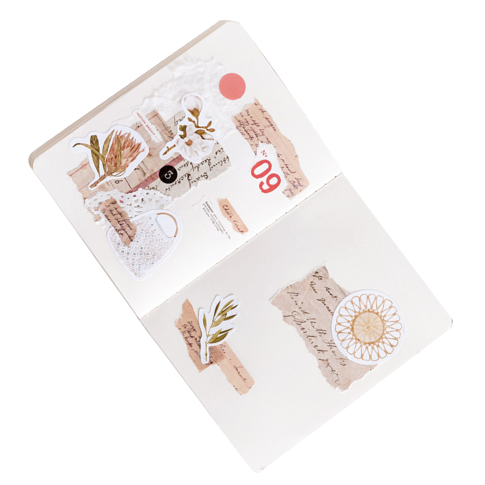 Schachtel Mit 46 Momo Dreamcatcher Legend Aufklebern, Blumen- Und Pflanzenmuster, Zum Dekorieren Von Zeitungen Und Tagebüchern.