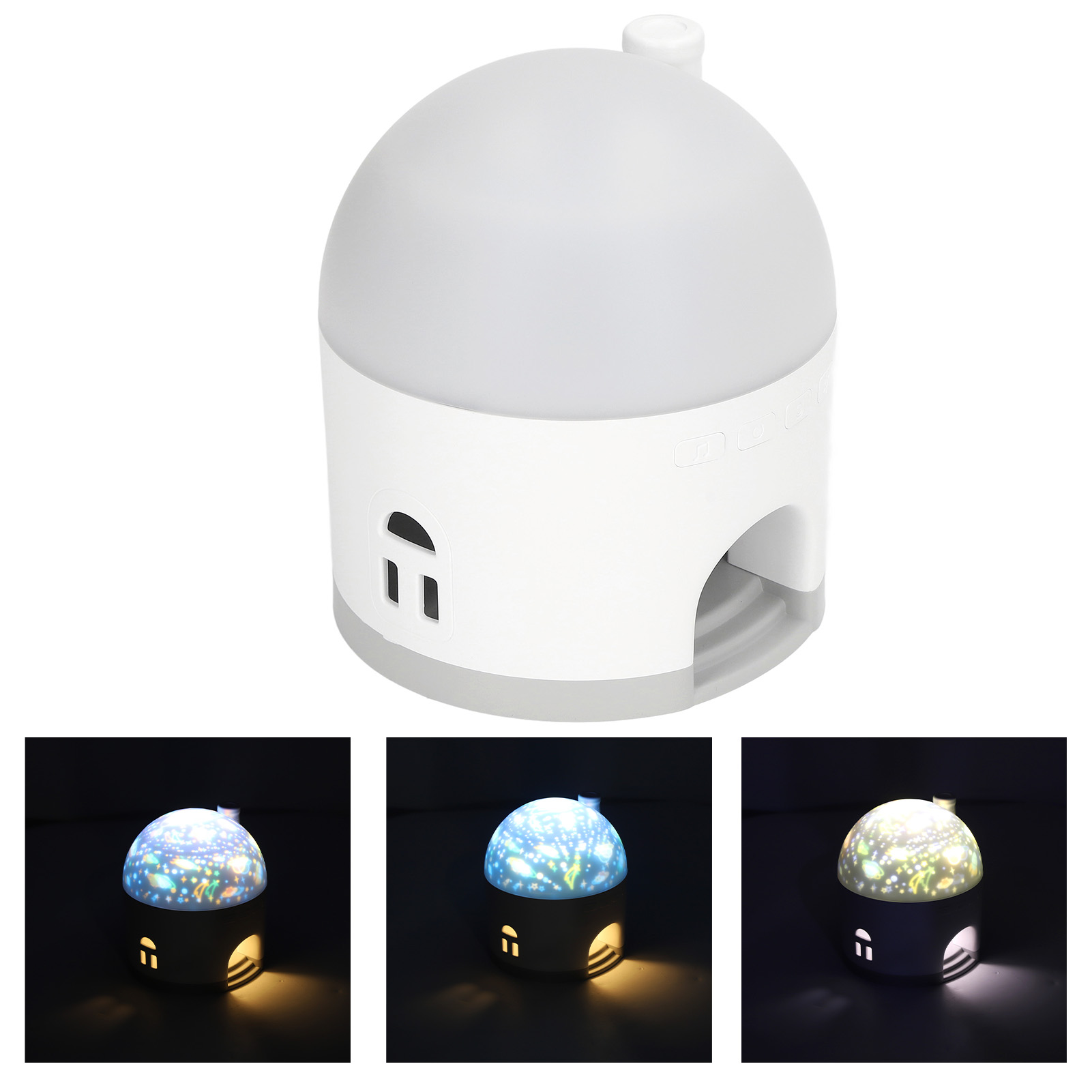 Kreative Sternenhimmel-projektorlampe Im Landhausstil Für Kinderzimmer, Bürodekoration, Nachttischlampe, Romantische Stimmungsleuchte Für Nachttische, Weiß