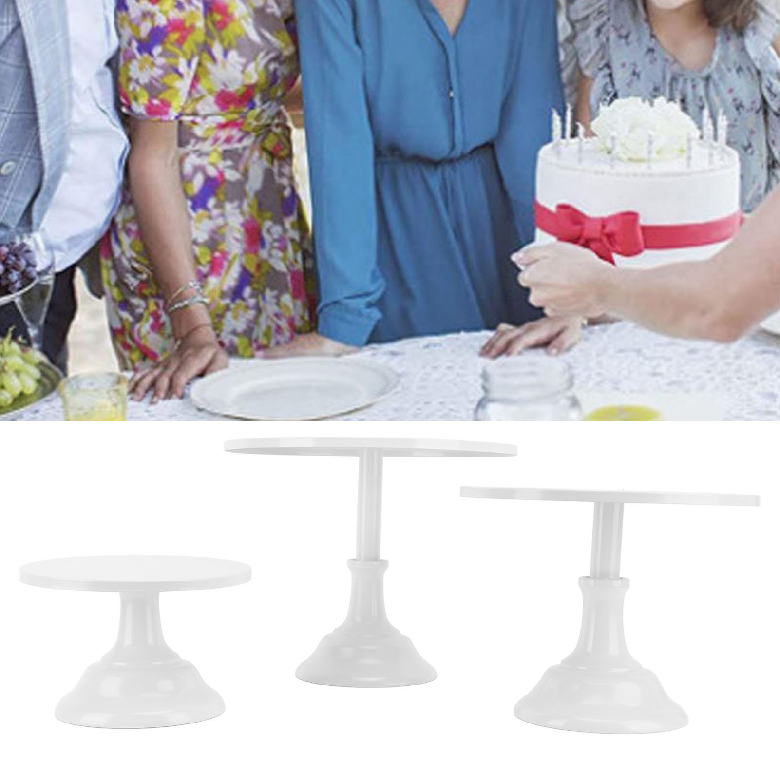 Kuchenständer Aus Metall Im Europäischen Stil, Desserttablett Für Teestuben, Hochzeitsaccessoire, Partykuchenständer, Weiß