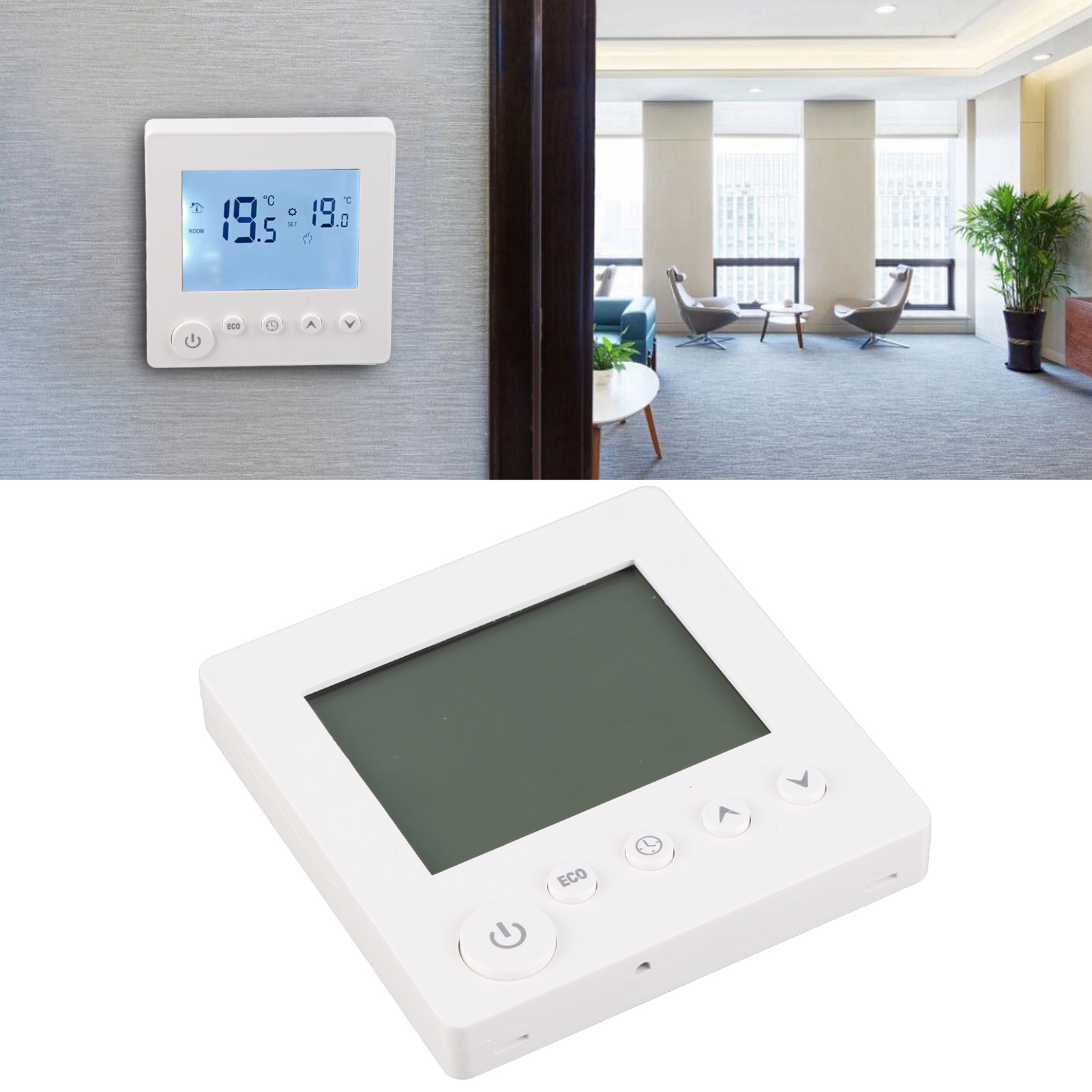 Intelligenter Elektrischer Heizungsthermostat Modell 86, Lcd-tastenthermostat, Digitalanzeigethermostat, 95–240 V