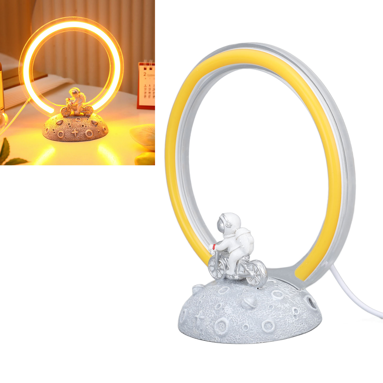 Kreative Led-tischleuchte Im Astronauten-design, Perfekt Für Schlafzimmer Oder Büro.