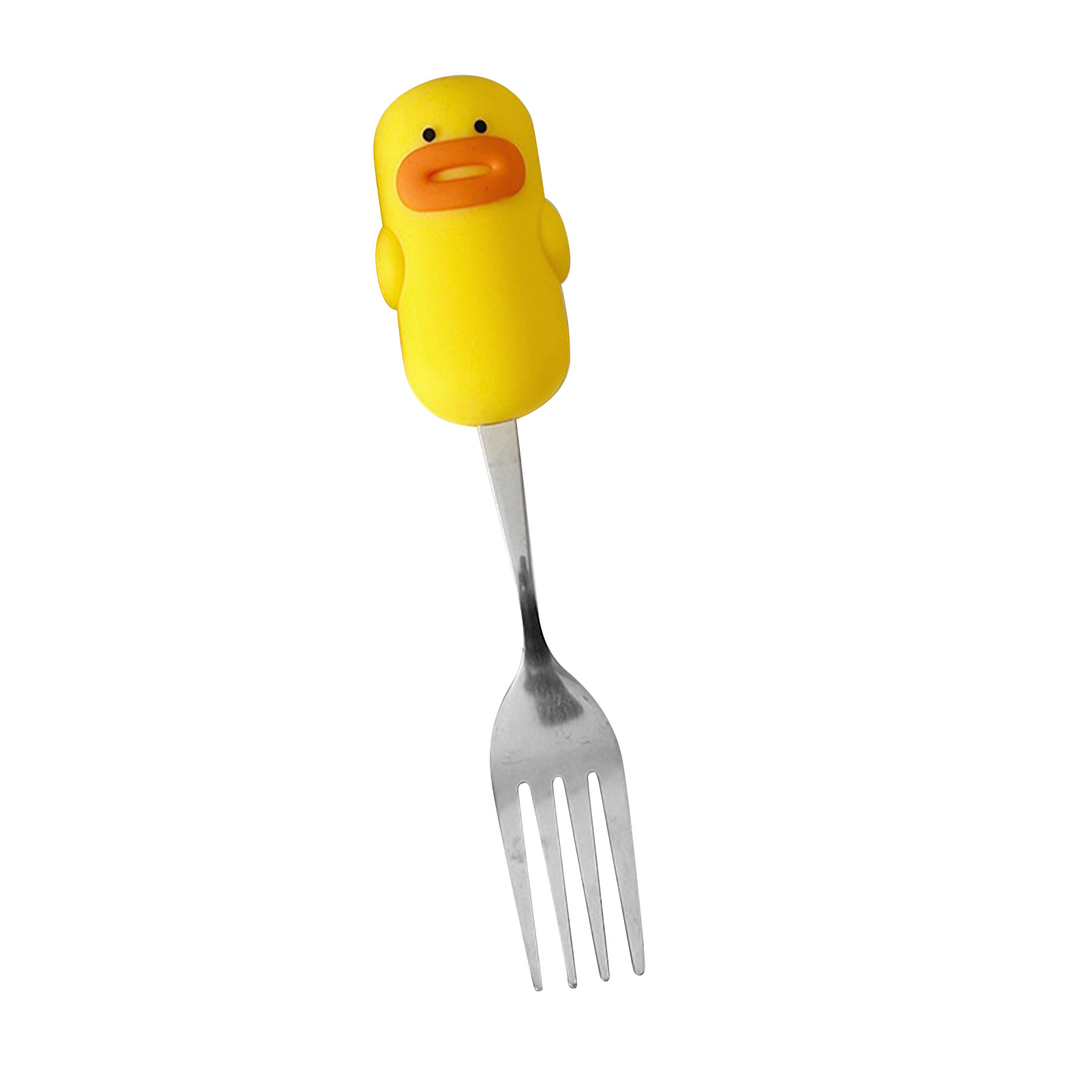 Löffel Mit Niedlichem Cartoon-muster, Aus Edelstahl 304, Für Den Haushalt, Kinder-reislöffel, Schöpfkelle, Stoßfeste Gabel, Hochwertiges Geschirr, Weiß.
