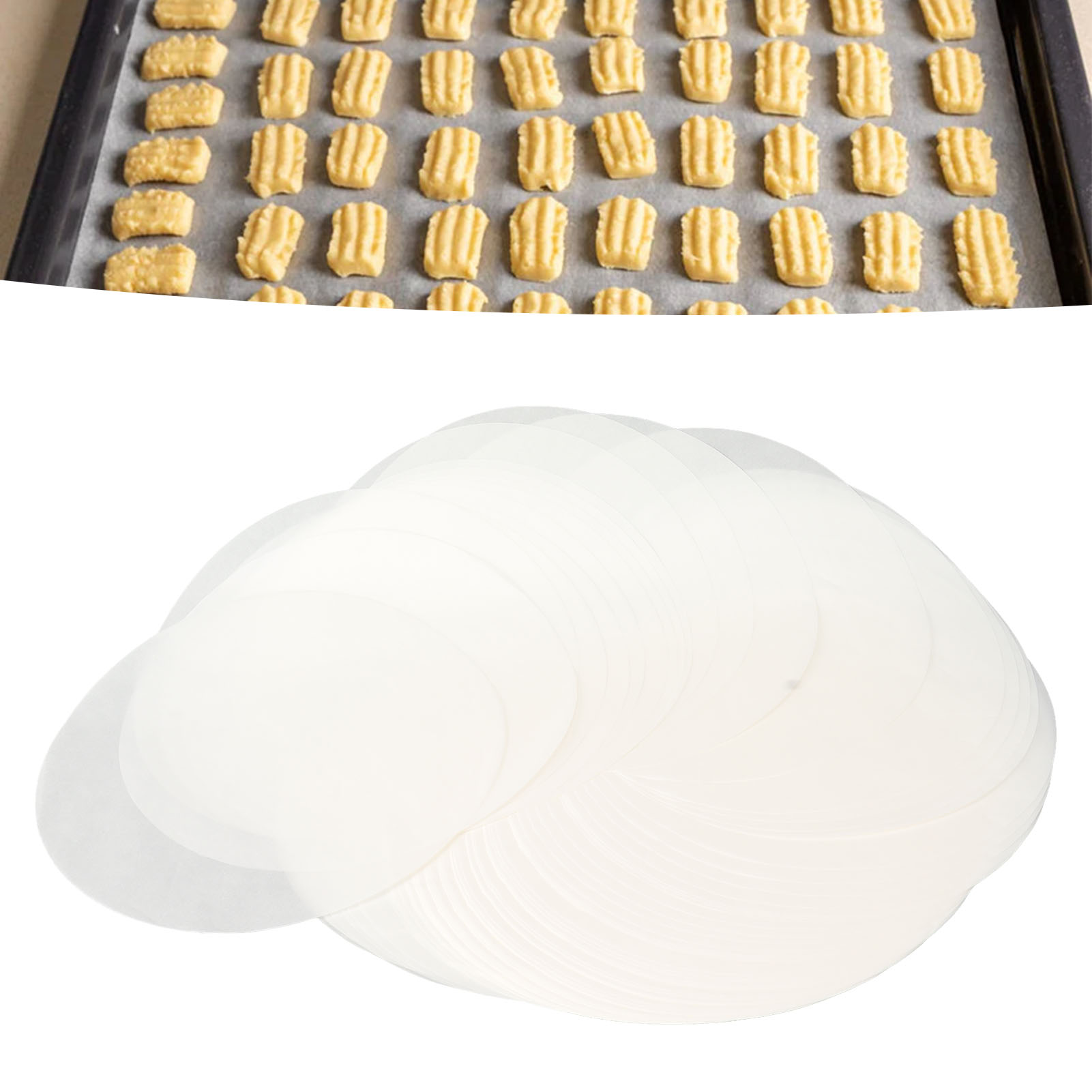 100 Runde Kuchenformen (kleine Größe, Ohne Löcher)