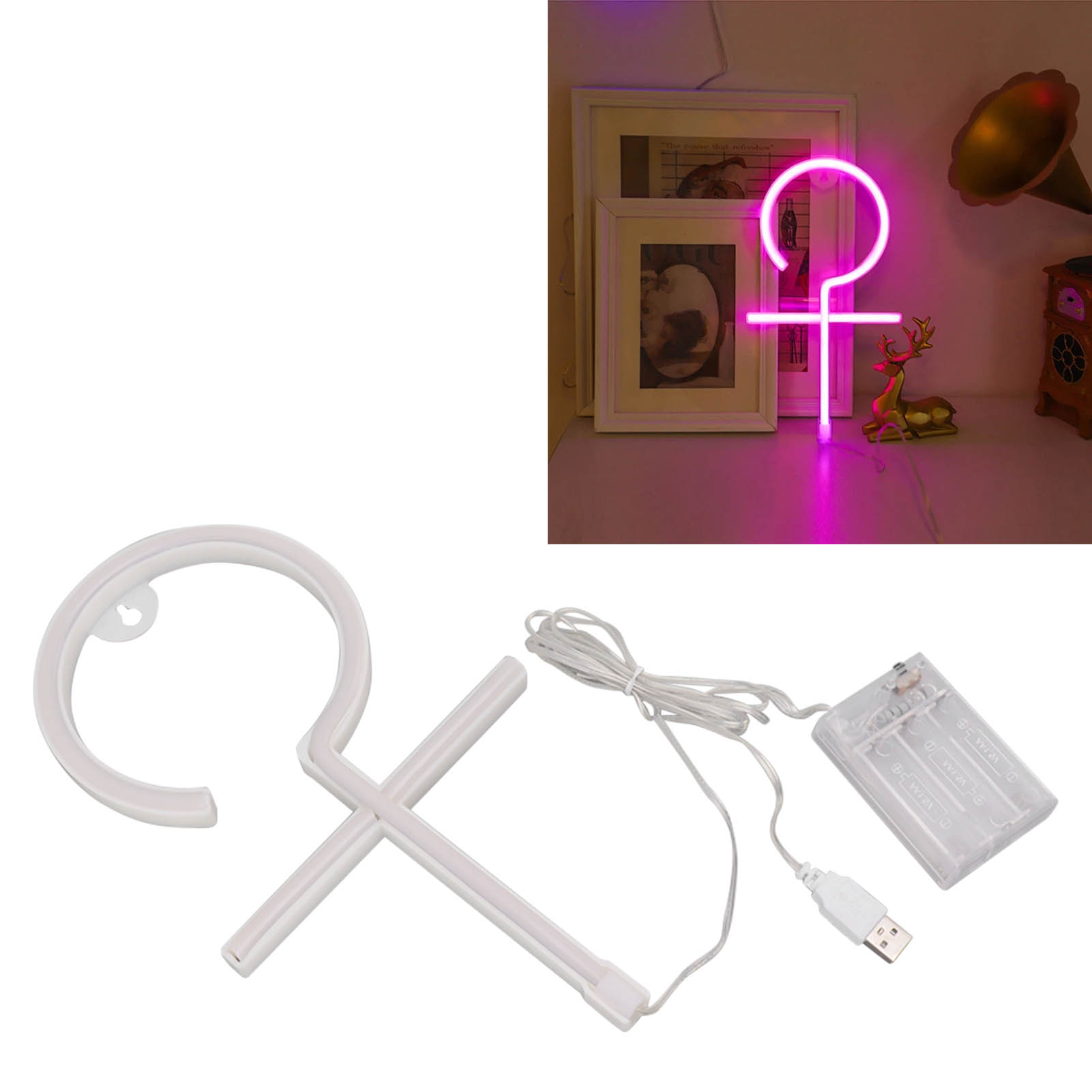 Neonlicht „mädchen“, Led-neon-wanddekoration Für Kinderzimmer, Nachtlicht, Ideales Geschenk Für Partys Und Besondere Anlässe.