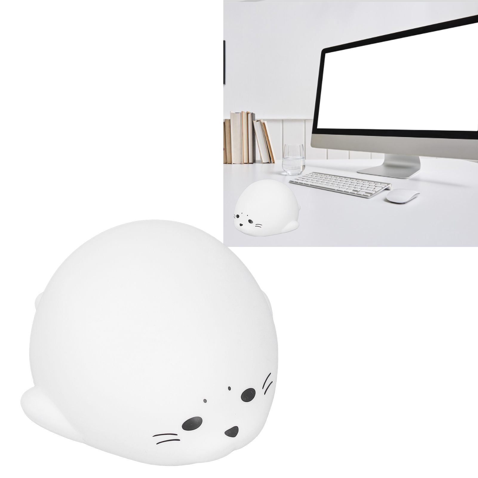 Silikon-nachtlicht Mit Dichtung, Sanftes Licht, Augenschonende Nachttischlampe, Geschenk Fürs Schlafzimmer