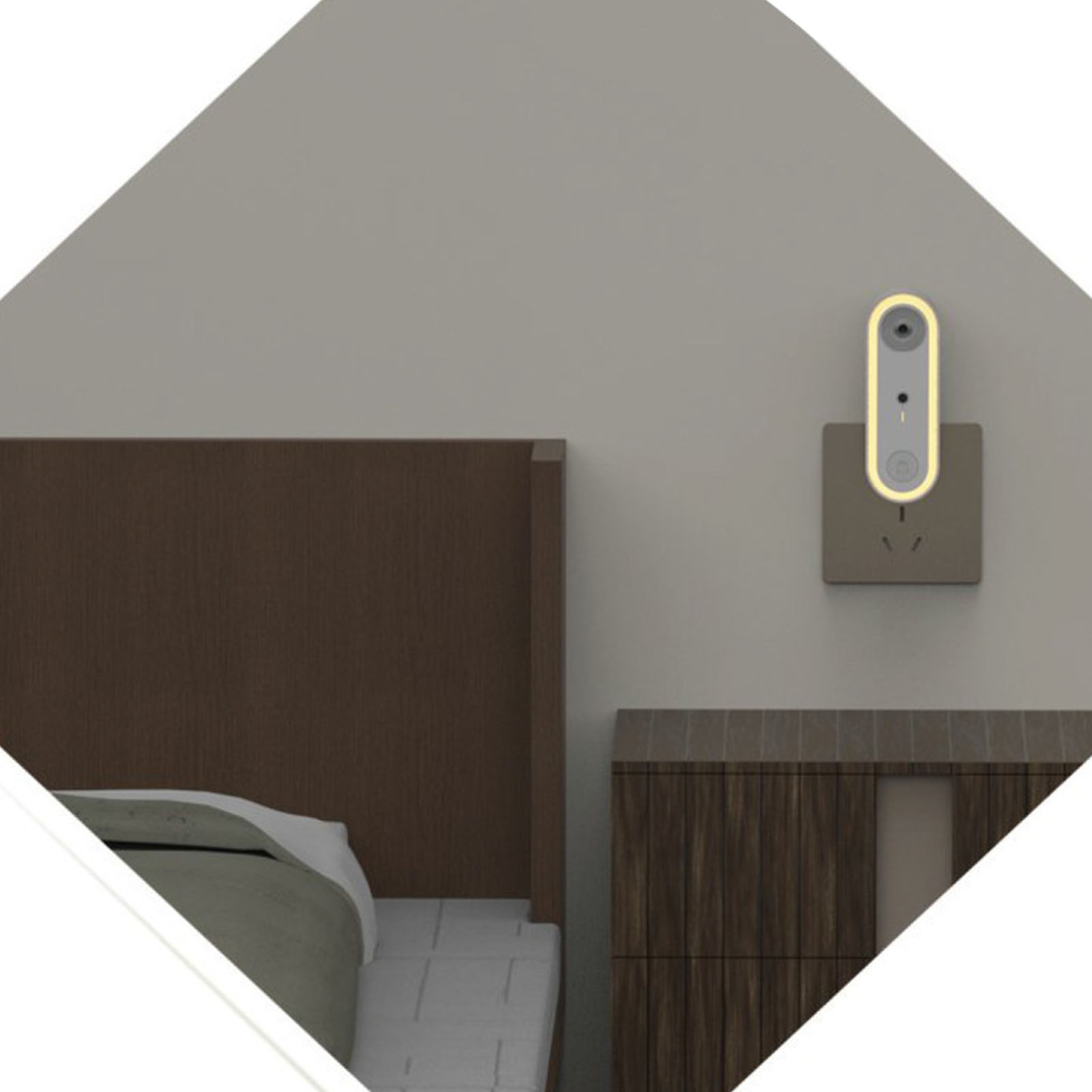 Intelligentes Led-nachtlicht Mit Sensor Zur Luftreinigung, Beseitigt Rauch Und Formaldehyd, Weiß, 100-240 V, Europäischer Standard.
