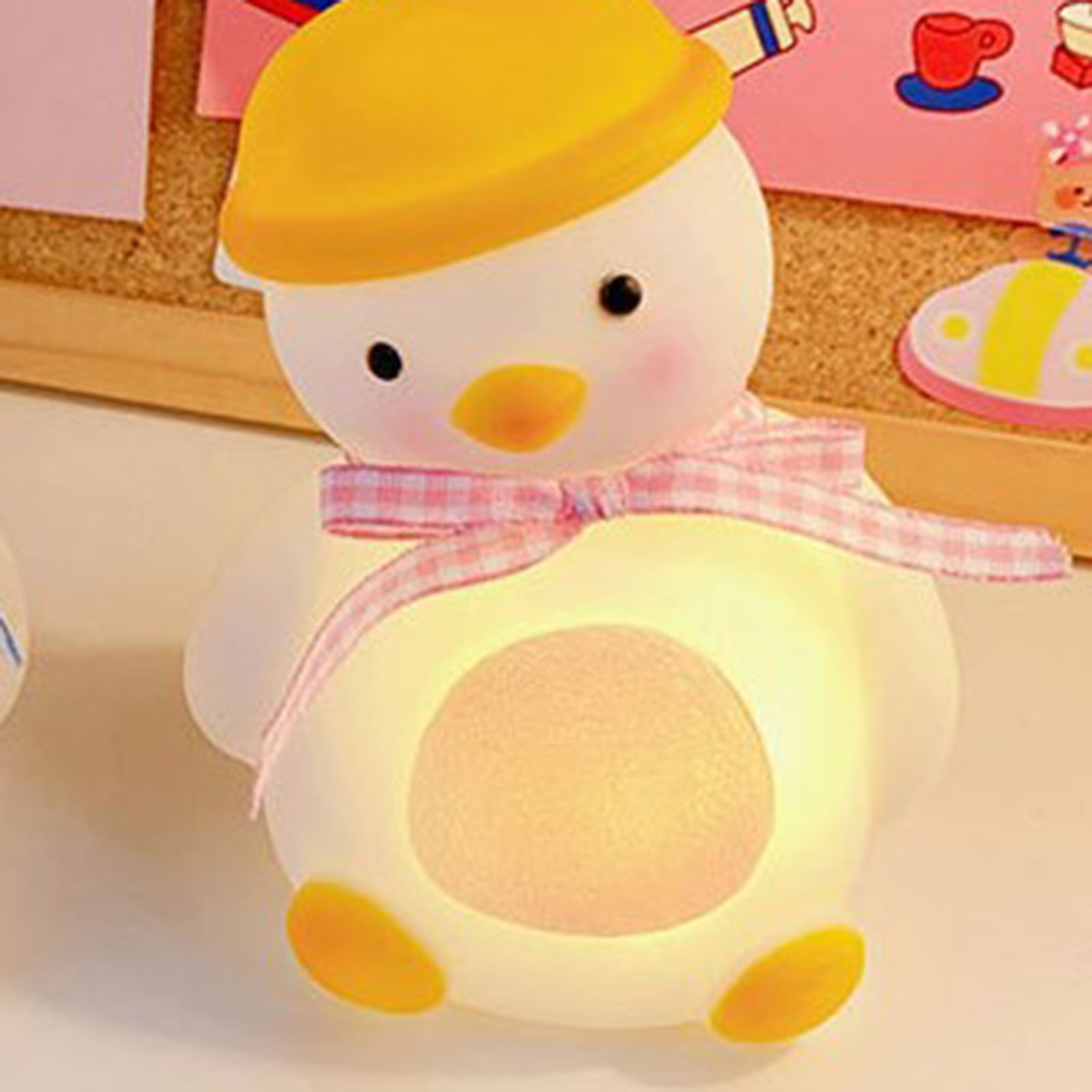 Niedliches Led-nachtlicht Für Mädchen Im Kippbaren Enten-design, Ideal Für Den Nachttisch Oder Das Studentenzimmer, Ein Einzigartiges Geschenk