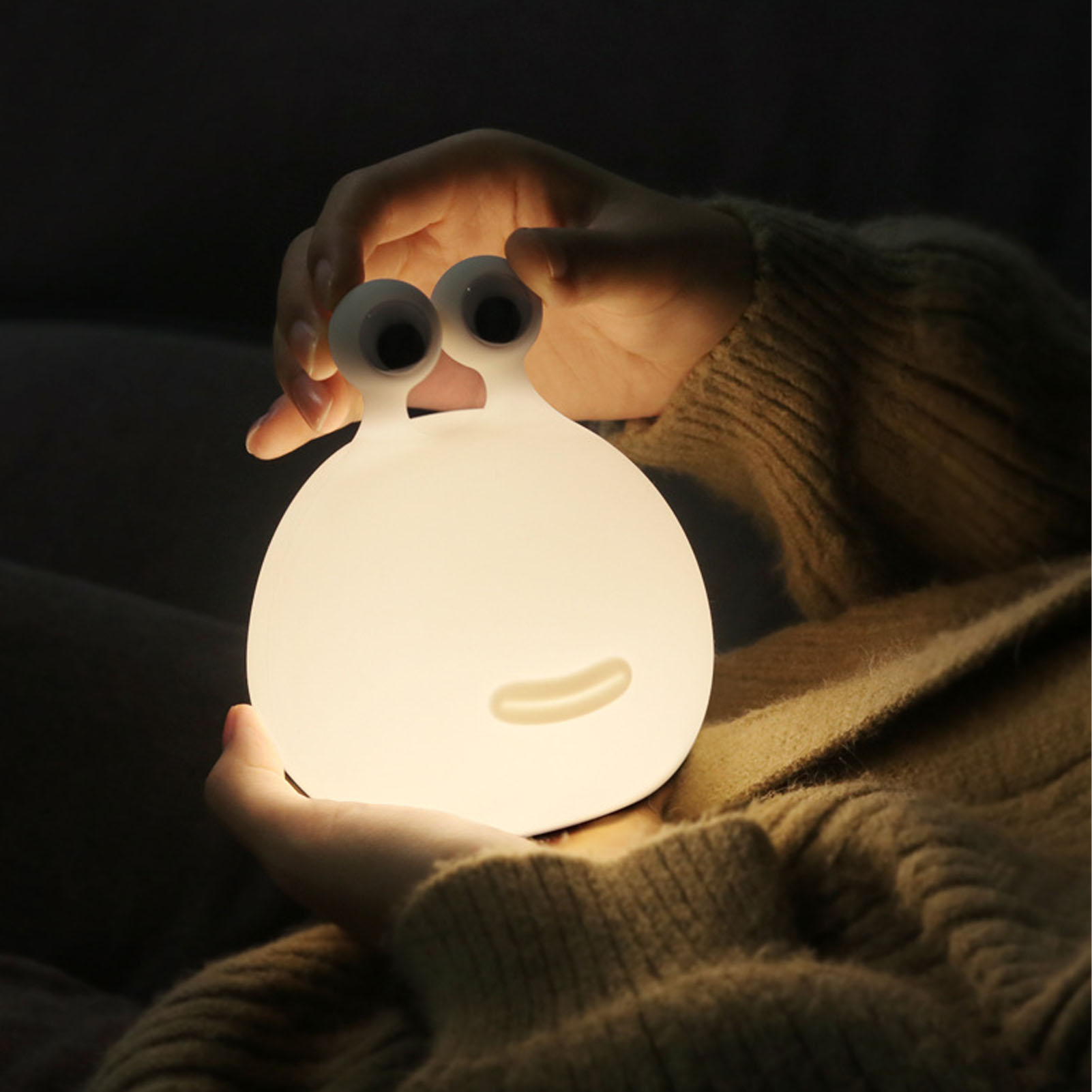 Kreatives, Wiederaufladbares Silikon-led-nachtlicht Mit Timer Und Usb-dimmer, Ideal Für Schlafzimmer, Nachttisch, Zum Augenschutz Und Als Nachtlicht Für Kinder.