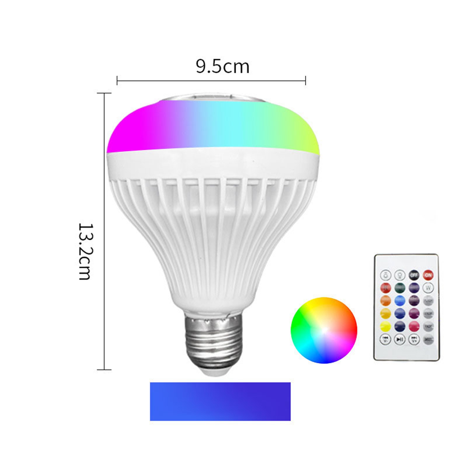 Bluetooth Rgb-musiklampe, Led-lampe, Intelligente Fernbedienung Mit Lautsprecher, Farbenfrohe Bühnenbeleuchtung.