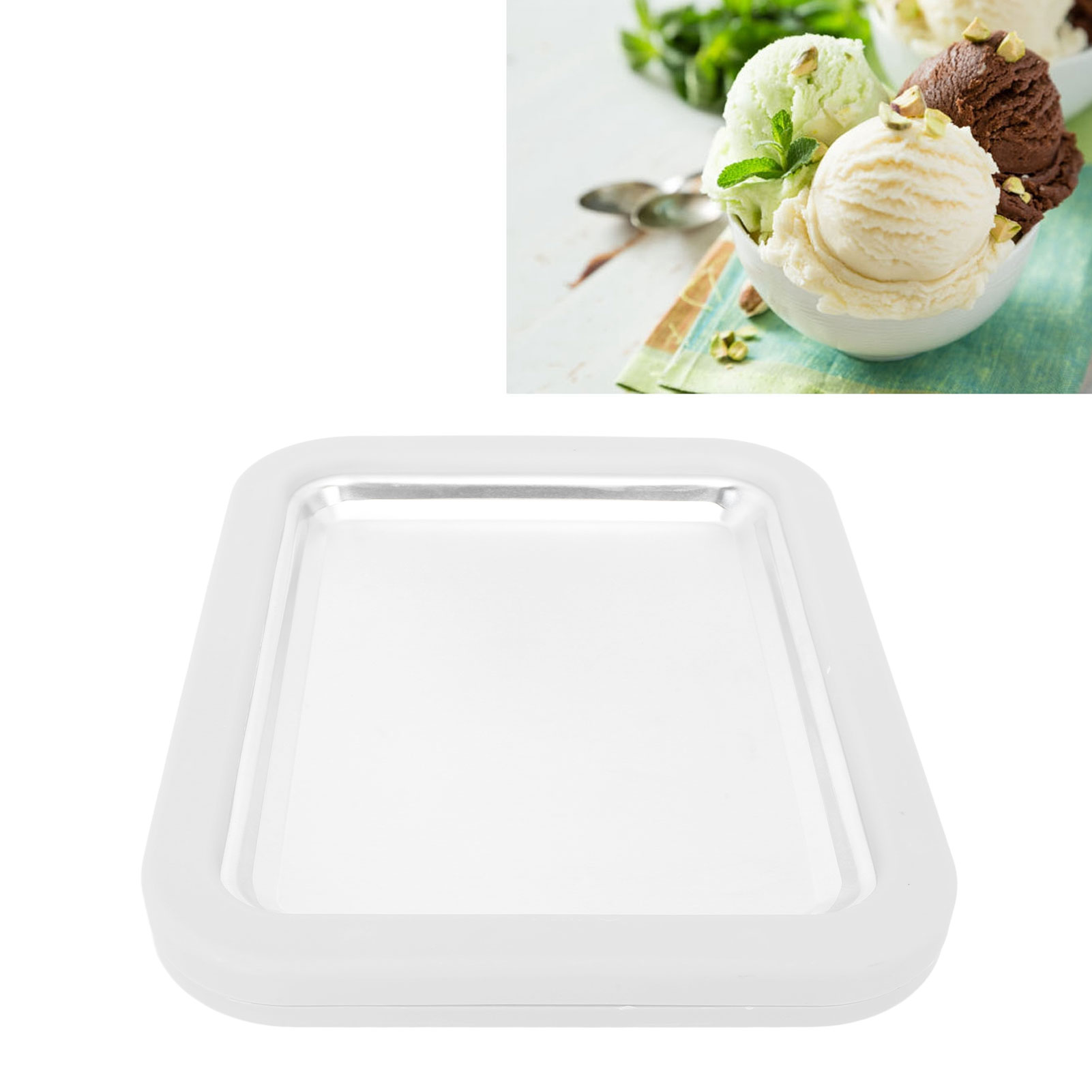 Mini-joghurtmaschine, Kleine Eismaschine Für Kinder, Eiswürfelmaschine, Mixer, Eiswürfelform, Weiß