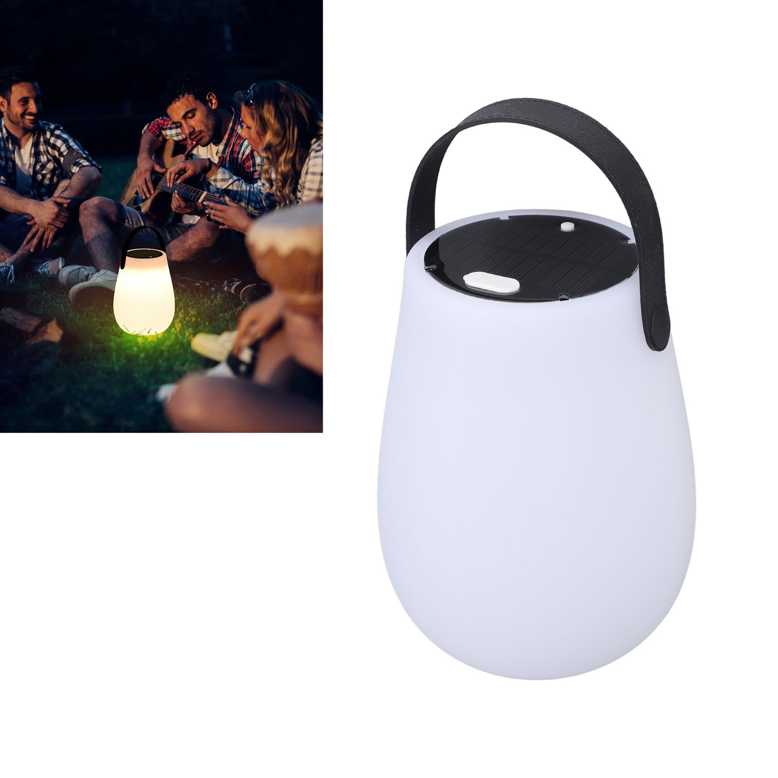 Solarbetriebene Led-gartenlampe/tischlampe/campinglampe/balkonlampe/schlafzimmerlampe