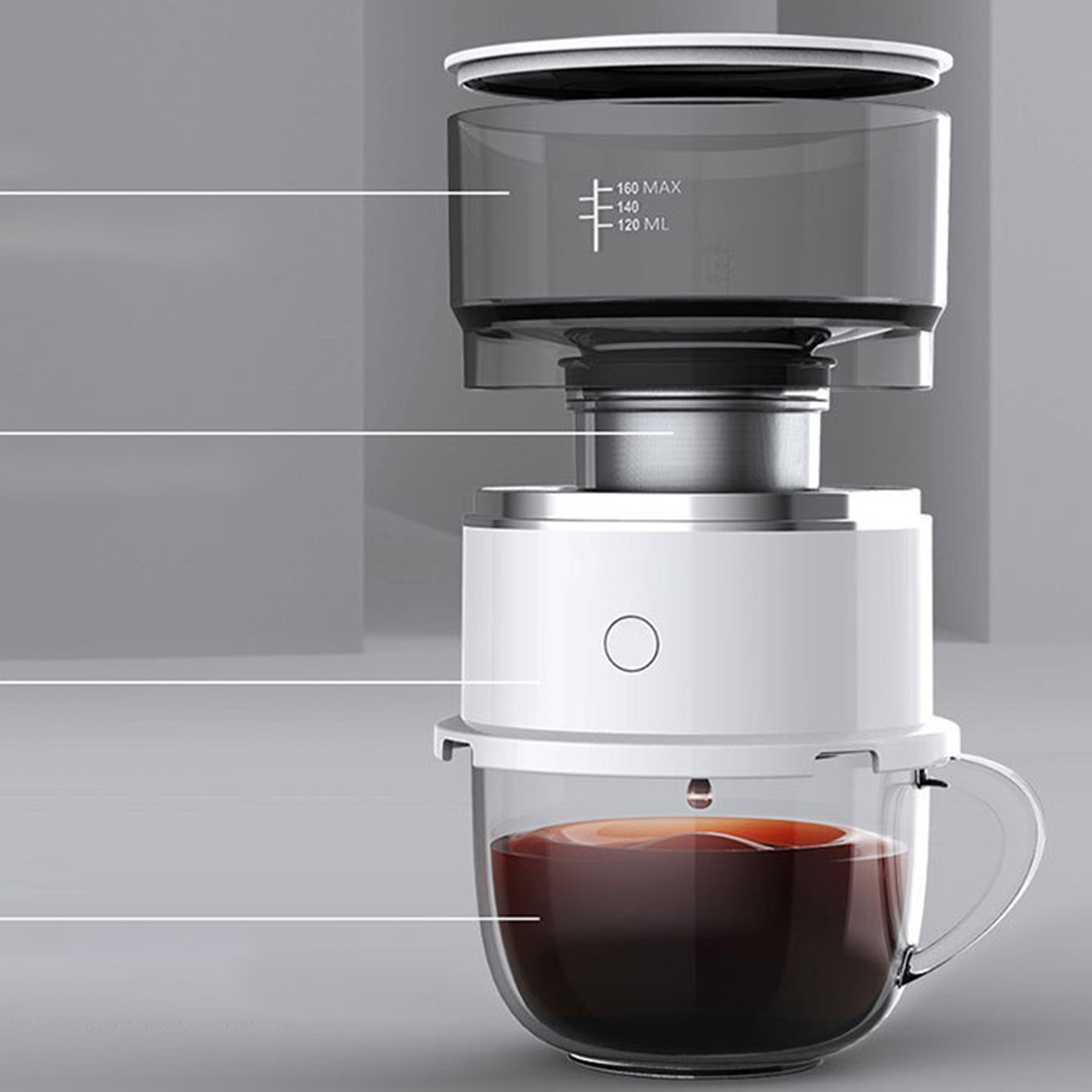 Neue Tragbare Mini-kaffeemaschine Für Zu Hause, Auch Ideal Für Den Einsatz Im Freien.