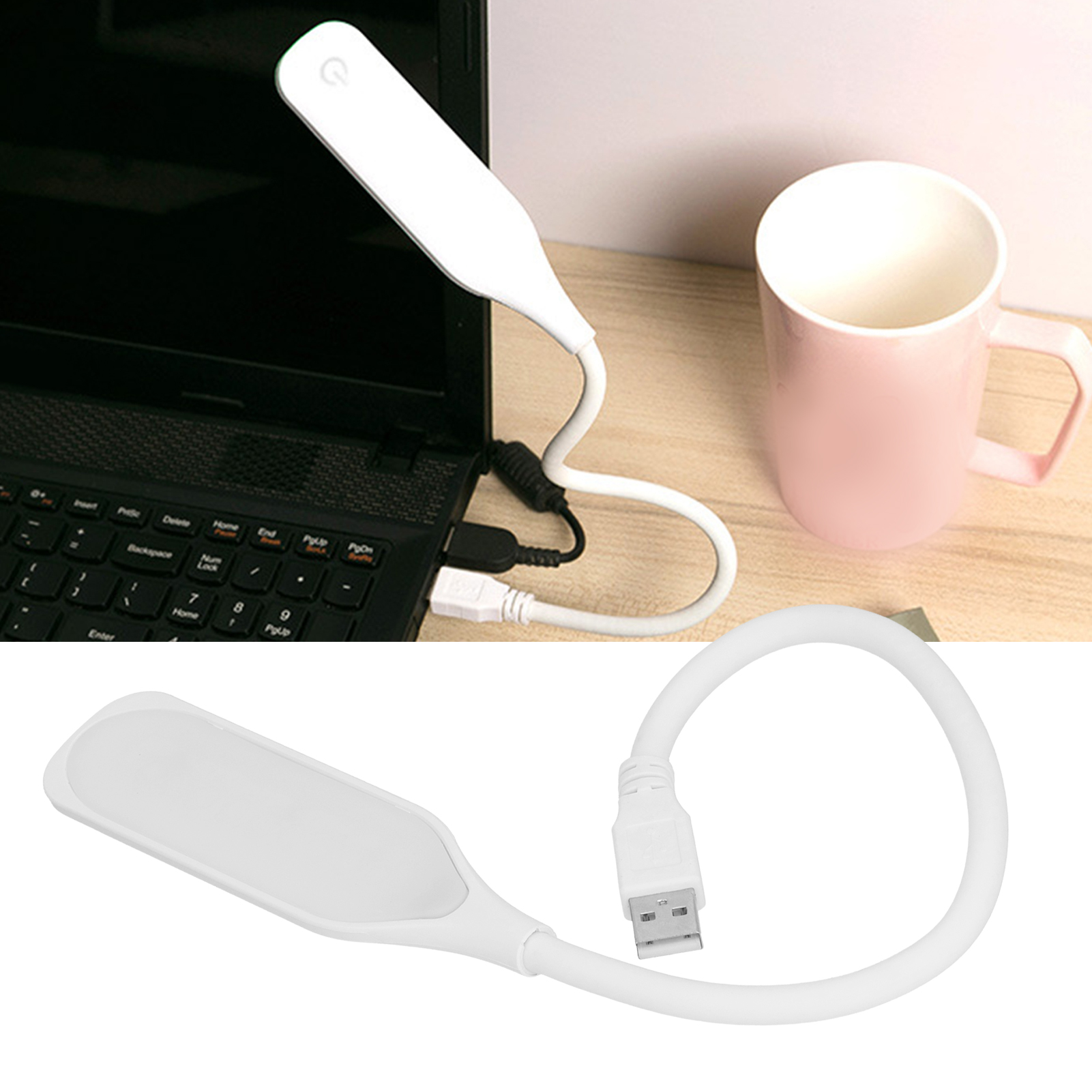 Mini-led-schreibtischlampe Mit Usb-anschluss, Tragbare Lampe, Angenehmes Nachtlicht Zum Lernen Oder Lesen, Usb-betrieben, Natürliches Licht