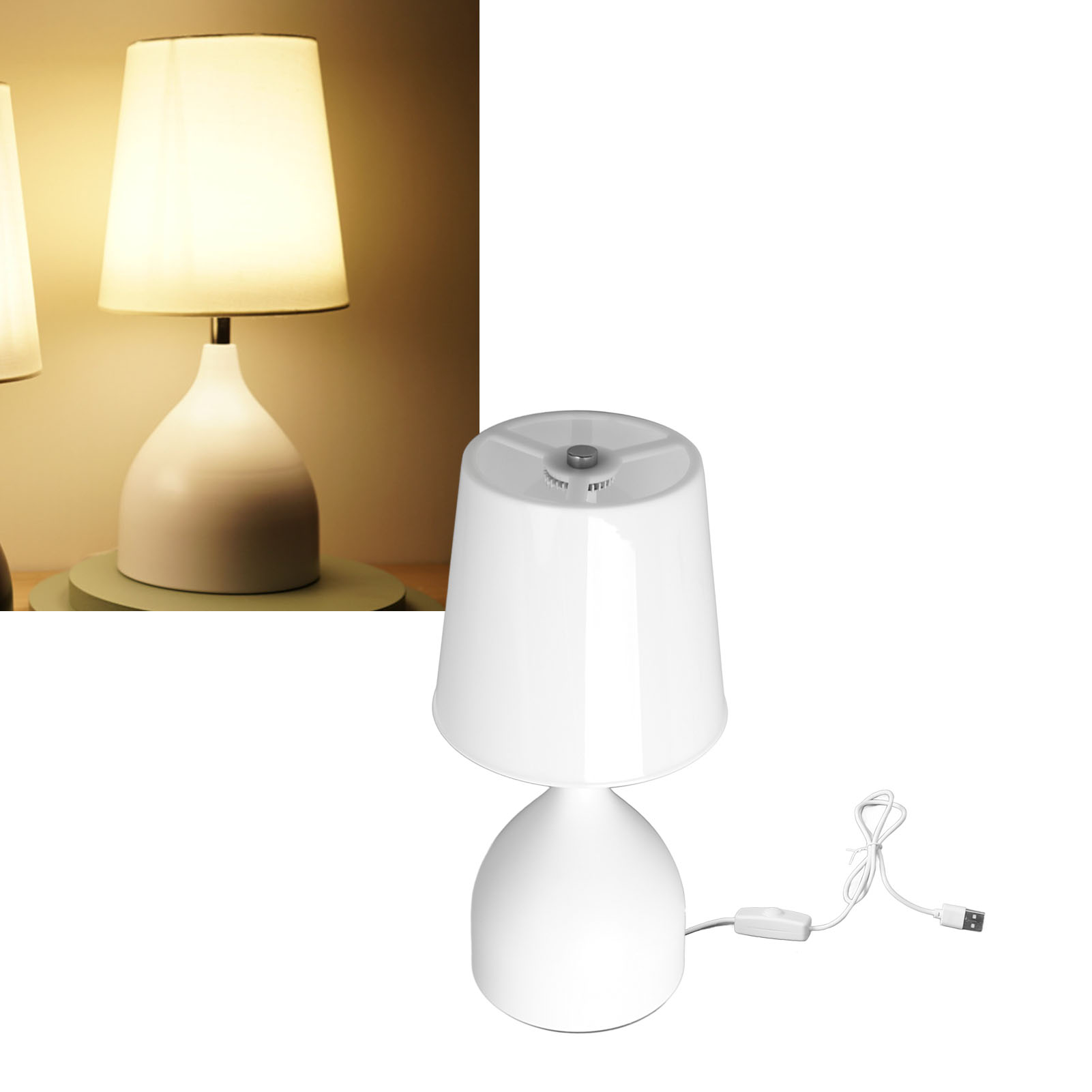 Tischlampe, Nachttischlampe, Kreatives Nachtlicht, Warm Und Romantisch Fürs Schlafzimmer, Berührungsempfindliche, Dimmbare Lampe, 5 V