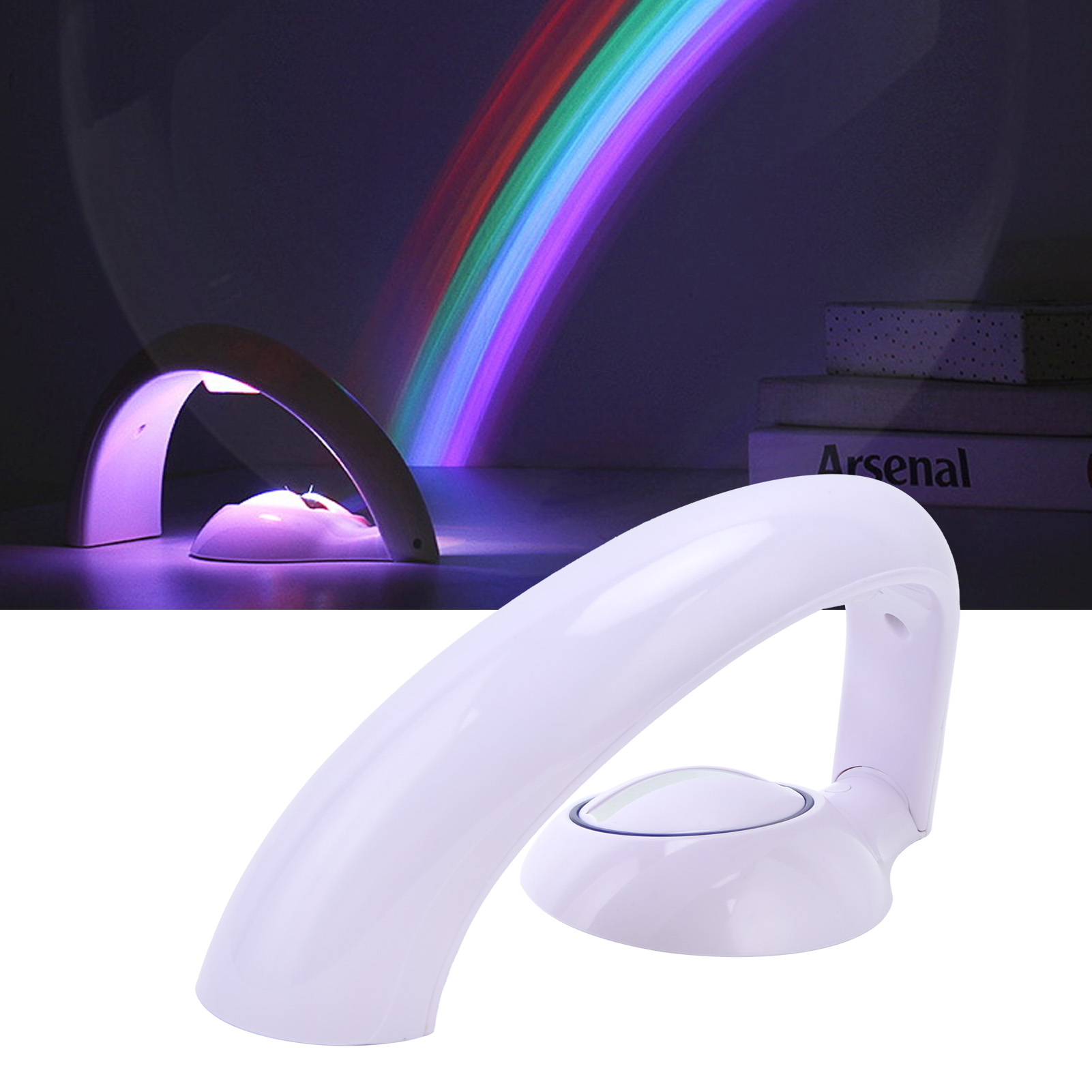Kreativer Regenbogenprojektor Als Nachtlicht Mit Sieben Wechselnden Farben, Romantischer Projektor Fürs Schlafzimmer