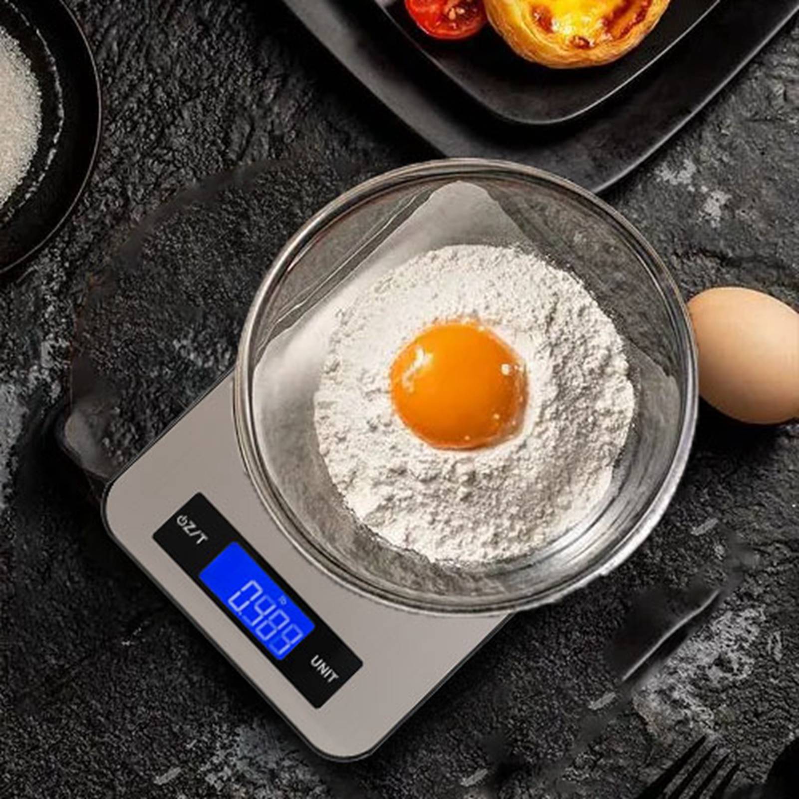 Wasserdichte, Grammgenaue Elektronische Präzisionswaage, Ideal Zum Backen, Kochen, Für Den Hausgebrauch Und Für Lebensmittel (10 Kg/1 G).