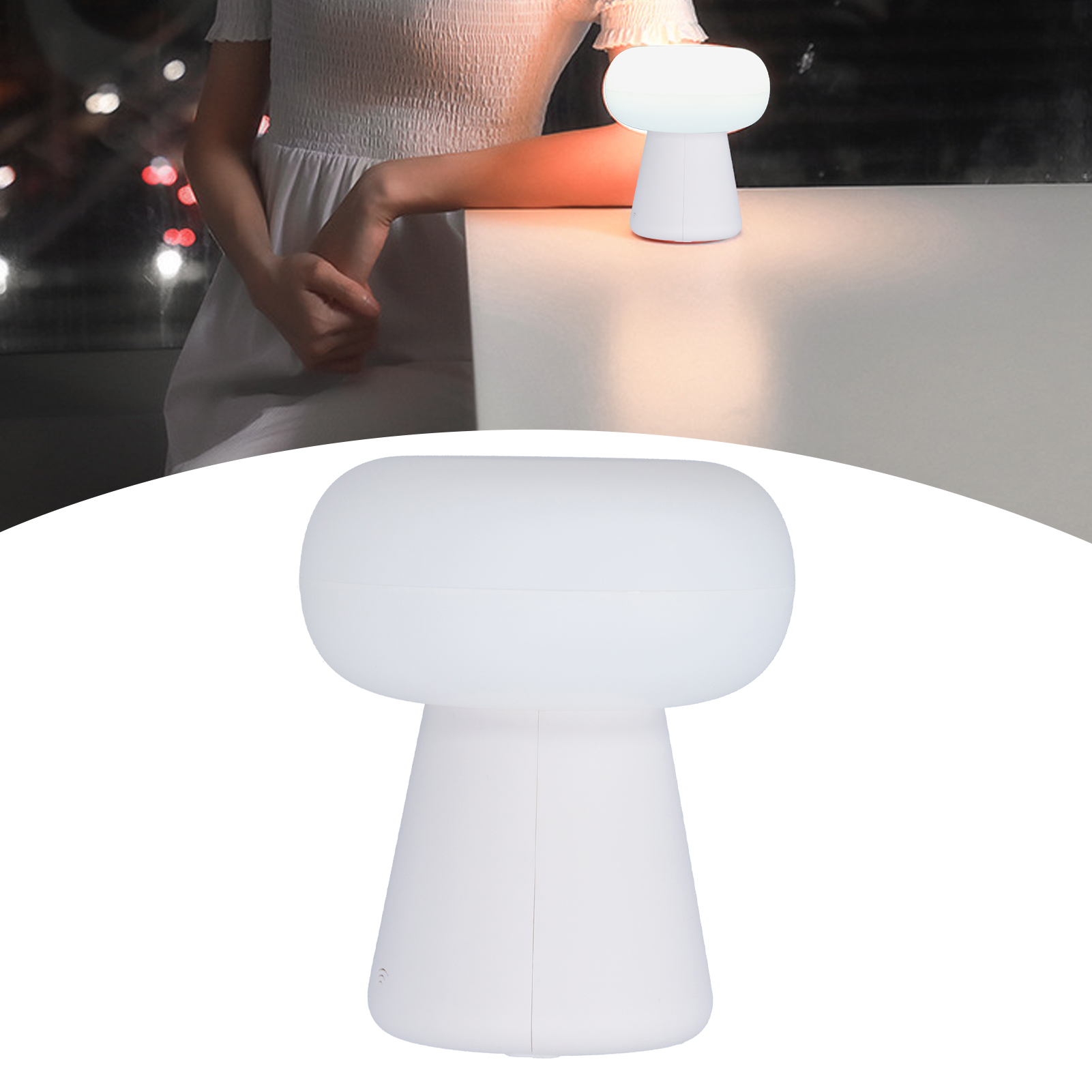Wolkenpilzförmiges Nachtlicht Mit Bewegungssensor, Nachttischlampe, Originelles Geschenk Für Kinder, Tischlampe Zum Stillen, Weißes Licht, Usb-betriebenes Stimmungslicht