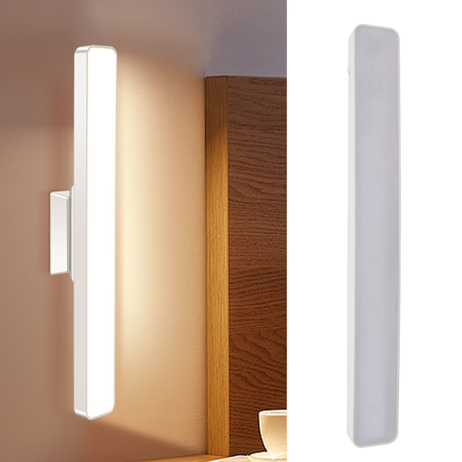 Magnetische Wandleuchte, Weiß + Smarte Fernbedienung + Kabel