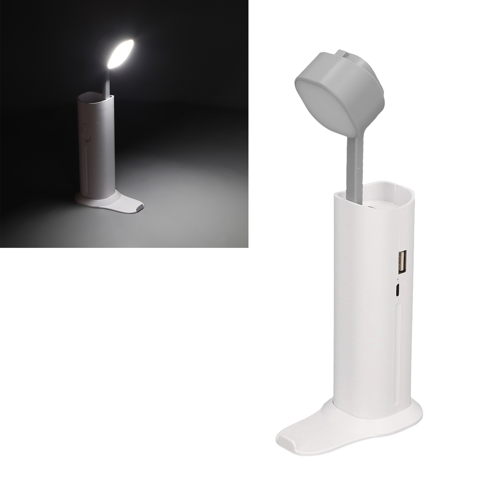 Kompakte Und Tragbare Externe Batterie, Augenschonende Schreibtischlampe, Mini-taschenlampe Für Den Außenbereich, Schlafzimmer, Usb-aufladbar, 4500 Mah.