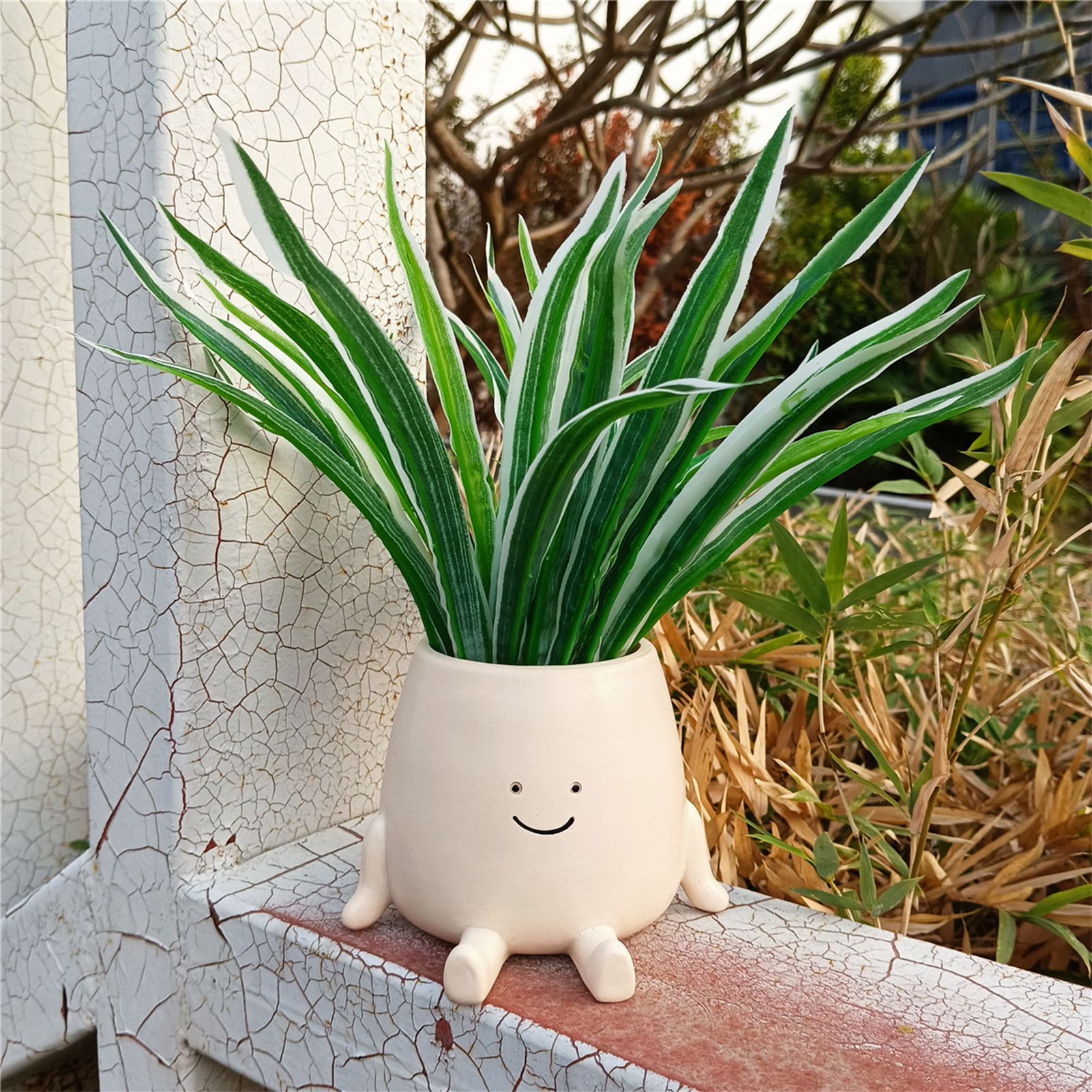 Attraktiver, Runder Und Stabiler Blumentopf Für Sukkulenten, Ideal Für Büros Und Als Dekoration Für Zuhause.