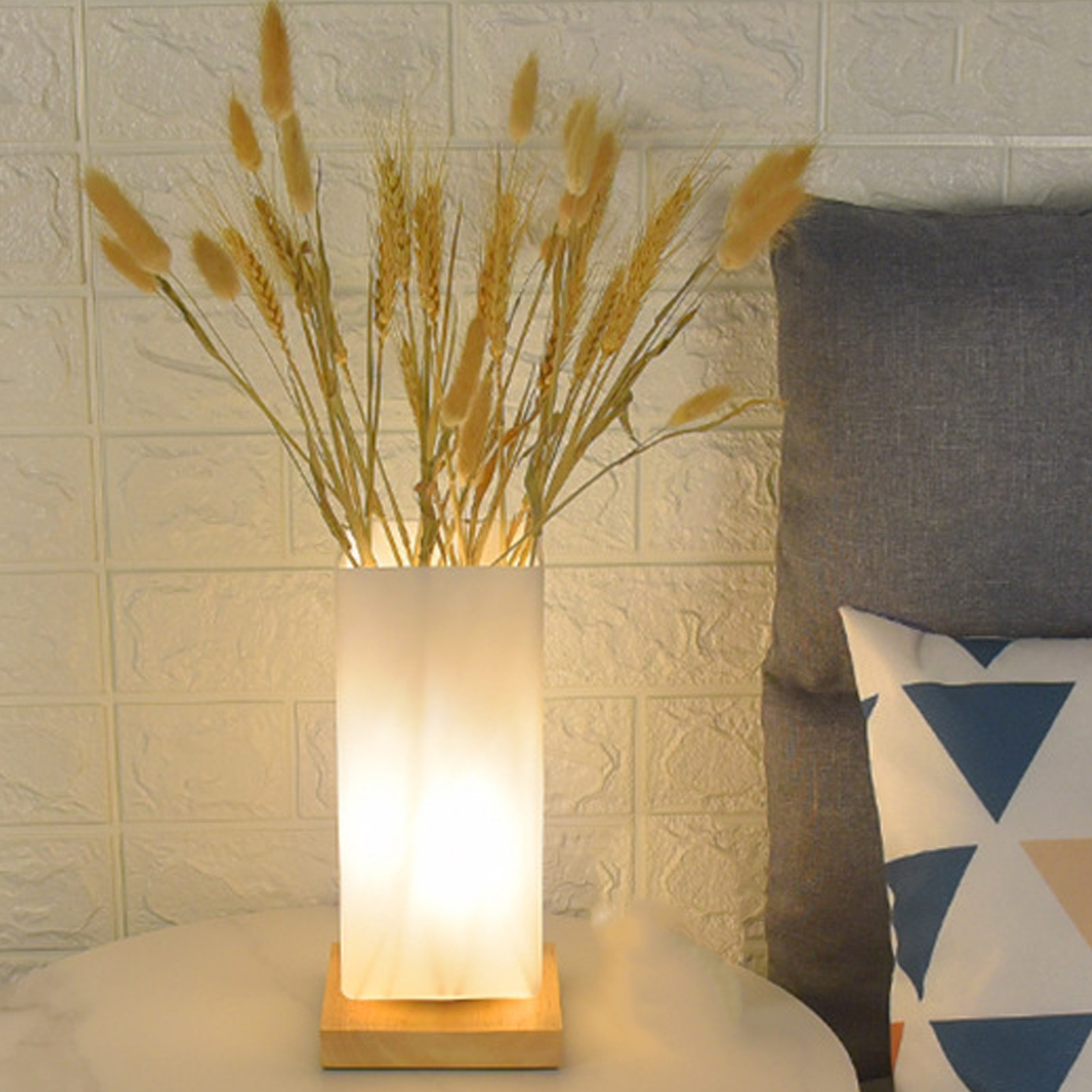 Kreative, Vasenförmige Tischleuchte, Minimalistisches Und Romantisches Nachtlicht Fürs Schlafzimmer, Nachttischlampe Aus Glas, Led-stimmungsbeleuchtung Fürs Schlafzimmer