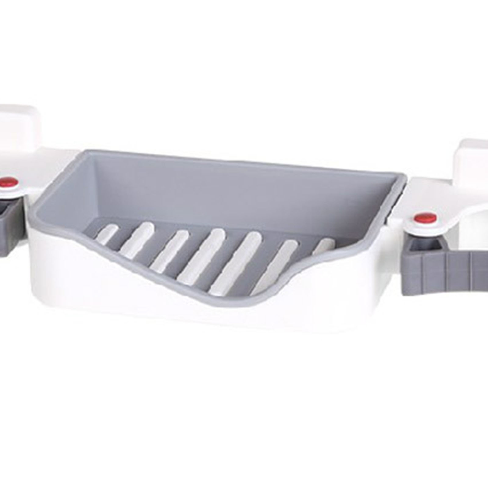 3-in-1 Seifenschale Und Mopphalter, Wandmontierter Mopphalter Ohne Feuchtigkeitsschäden, Anti-ablauf-clip Für Badezimmer, Weiß, Einheitsgröße