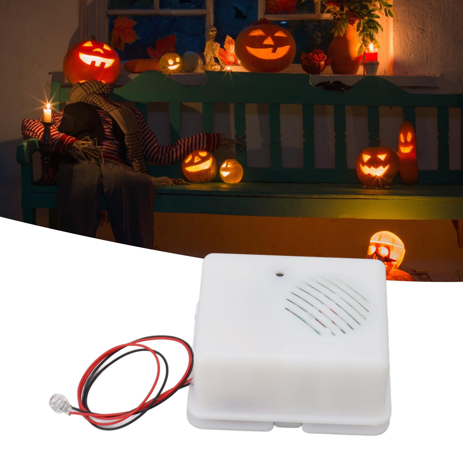 Halloween-soundplayer, Gruseliger Und Furchterregender Lautsprecher, Schrei-lautsprecher, Partydekoration Für Drinnen Und Draußen, Spukhaus, Horrorpuppe, Eingebauter Lautsprecher