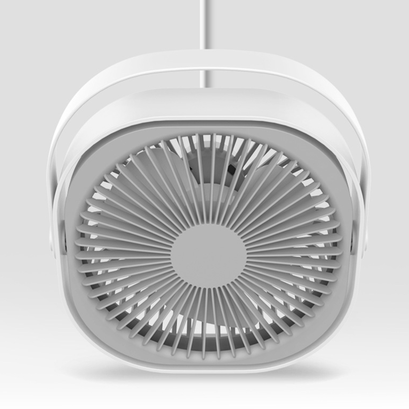 Neuer 6-zoll-mini-tischventilator, Leise, Tragbar Und Per Usb Aufladbar, Weiß.