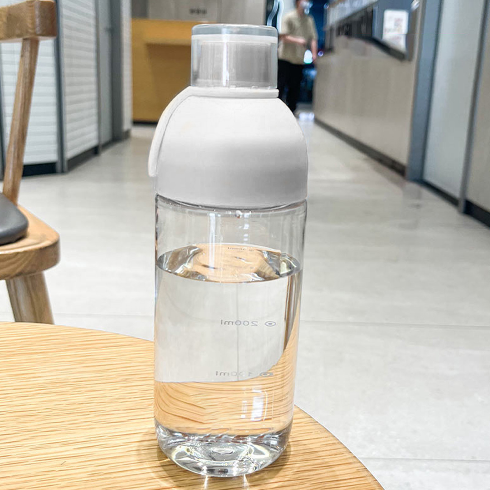 Hochtemperaturbeständiger Pc-kunststoff-wasserbecher, Elegantes Und Minimalistisches Design, Mit Skala, Tragbar, Weiß, Geeignet Für Den Heimgebrauch, Cold-brew-becher.