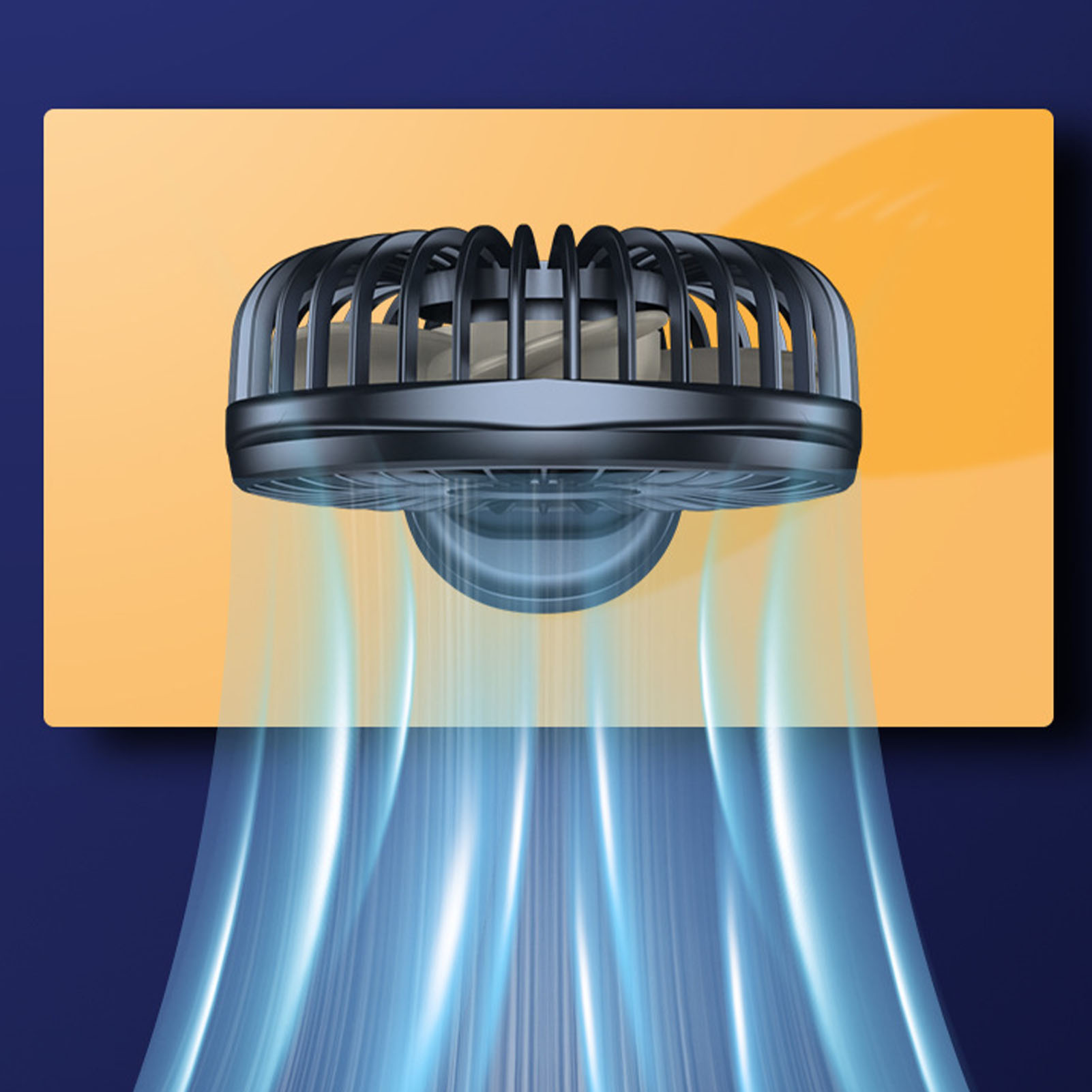 Mini-tragbarer, Usb-aufladbarer Ventilator, Leise Und Leistungsstark, Weiß.