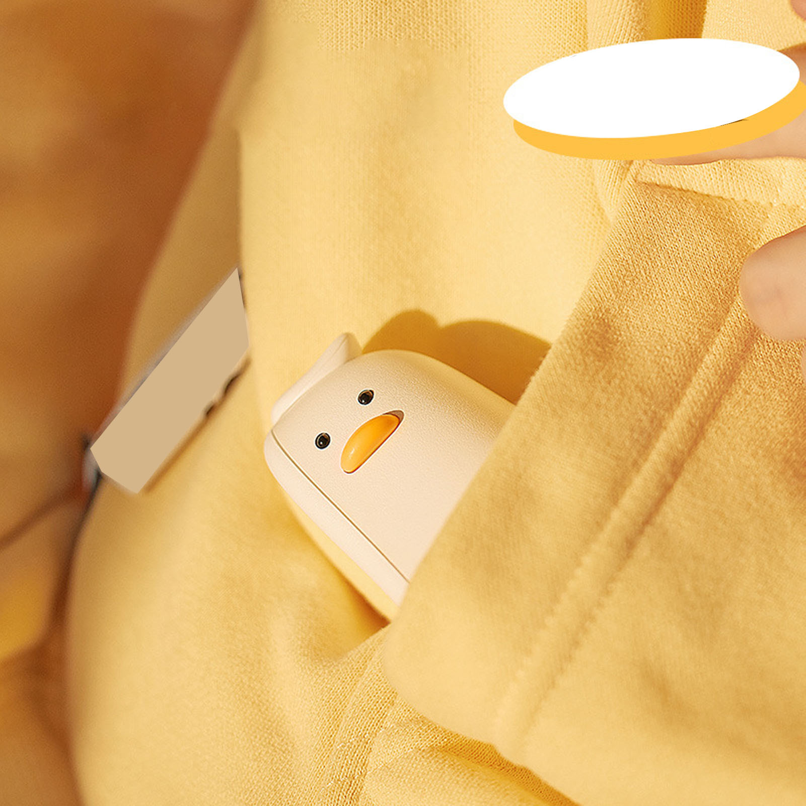 Wiederaufladbarer Handwärmer, Flacher Enten-handwärmer, Tragbarer Handwärmer Mit 4000 Mah, Kreatives Und Lustiges Enten-design, Niedlicher Handyhalter