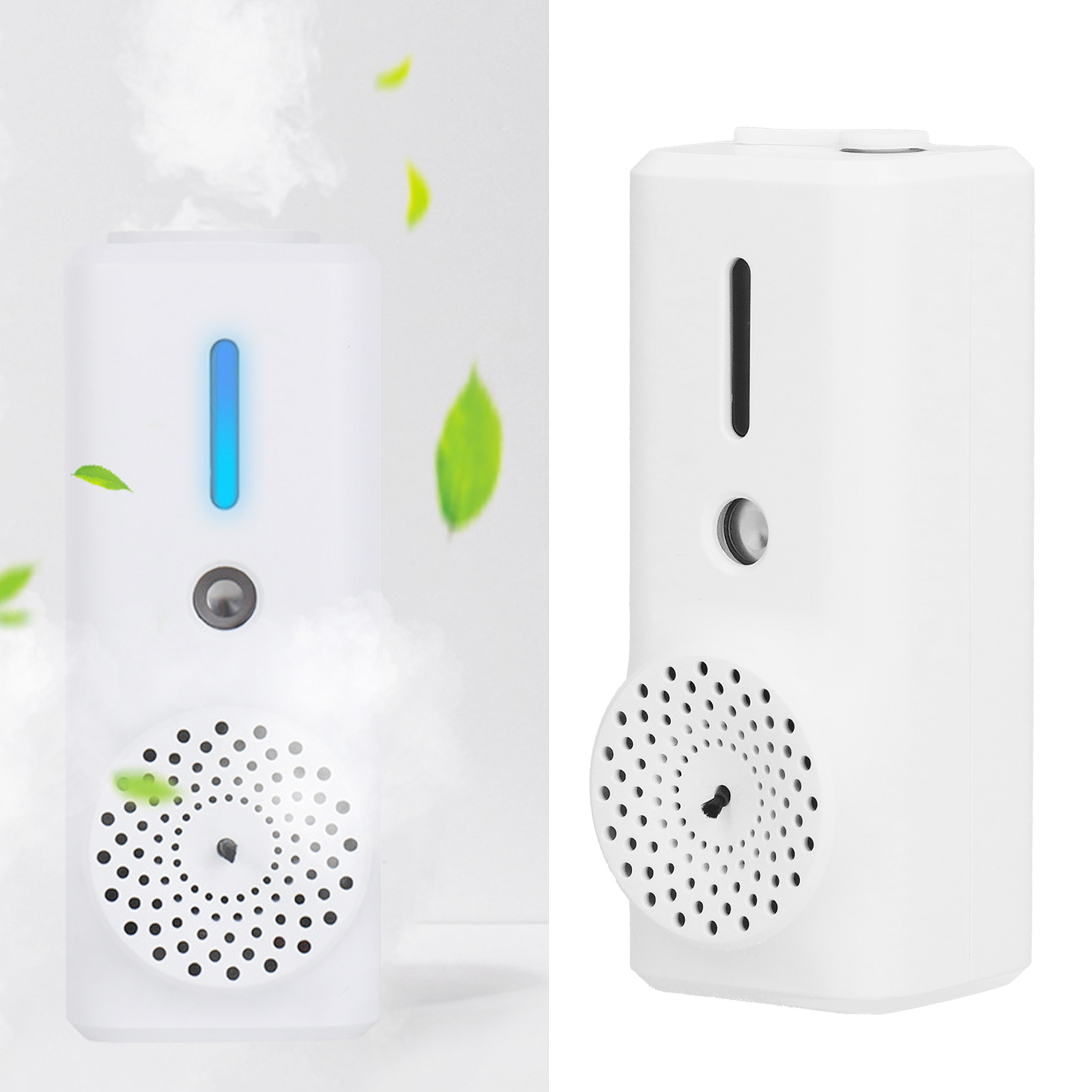 45-ml-nebel-luftbefeuchter, 12 Millionen Negative Ionen, Tragbarer Auto-luftreiniger Mit Usb-ladefunktion, Weiß.