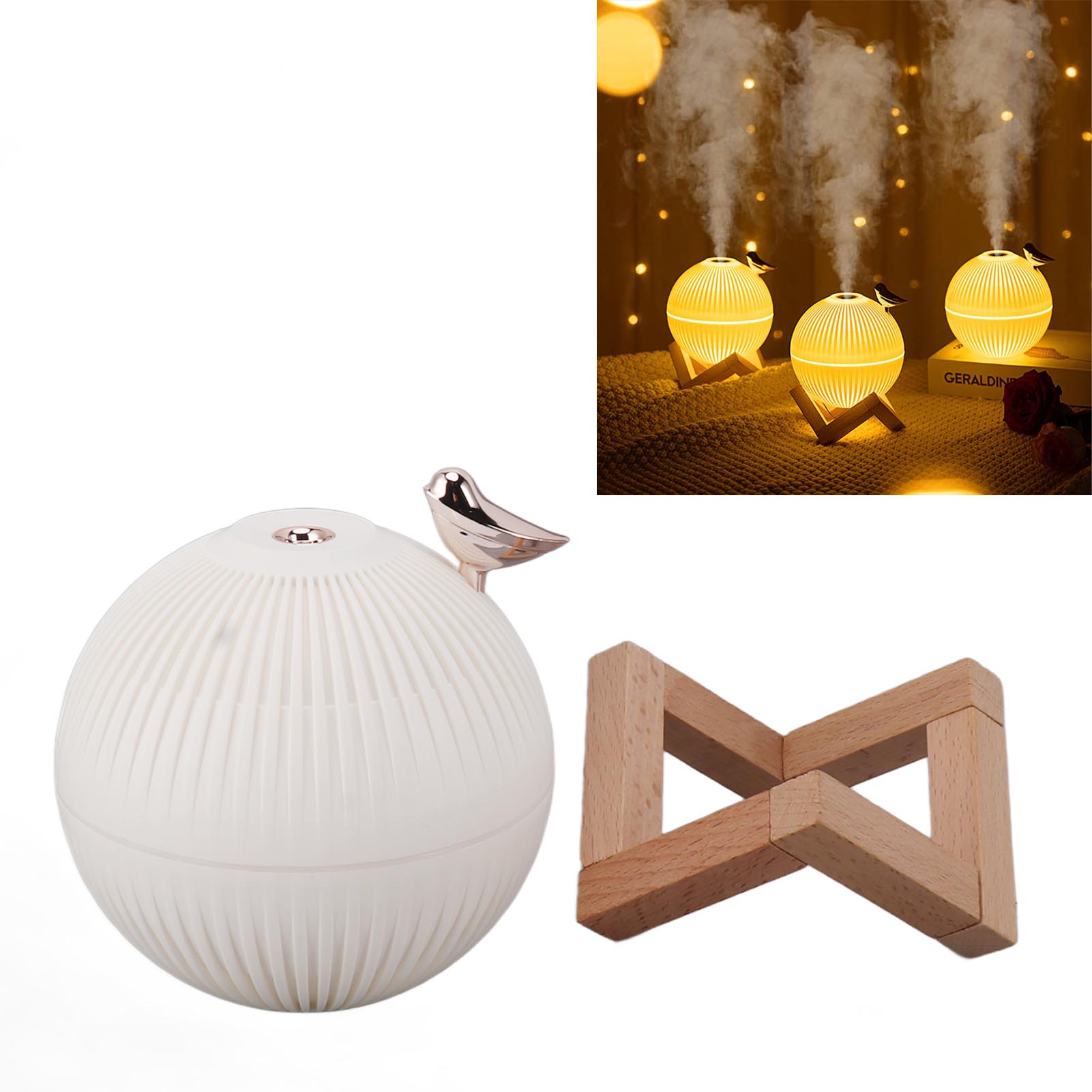 Nightingale Moon Aroma-diffusor 330 Ml, Usb, Umgebungslicht, Kompakte Größe