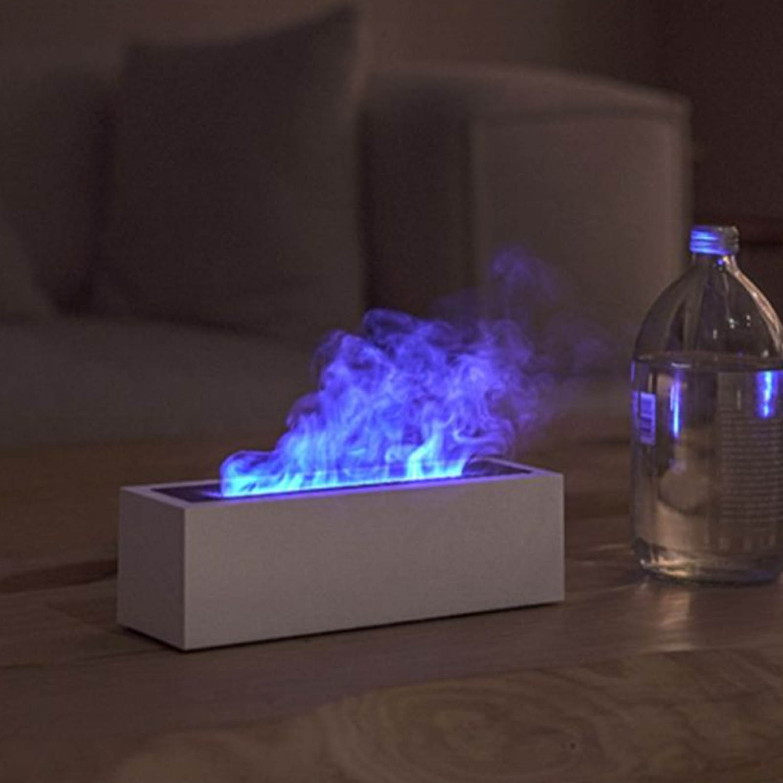 Nordic Flame Aroma-diffusor, Luftbefeuchter, Stimmungslicht, Feinnebel, Diffusor Für Ätherische Öle, Weiß