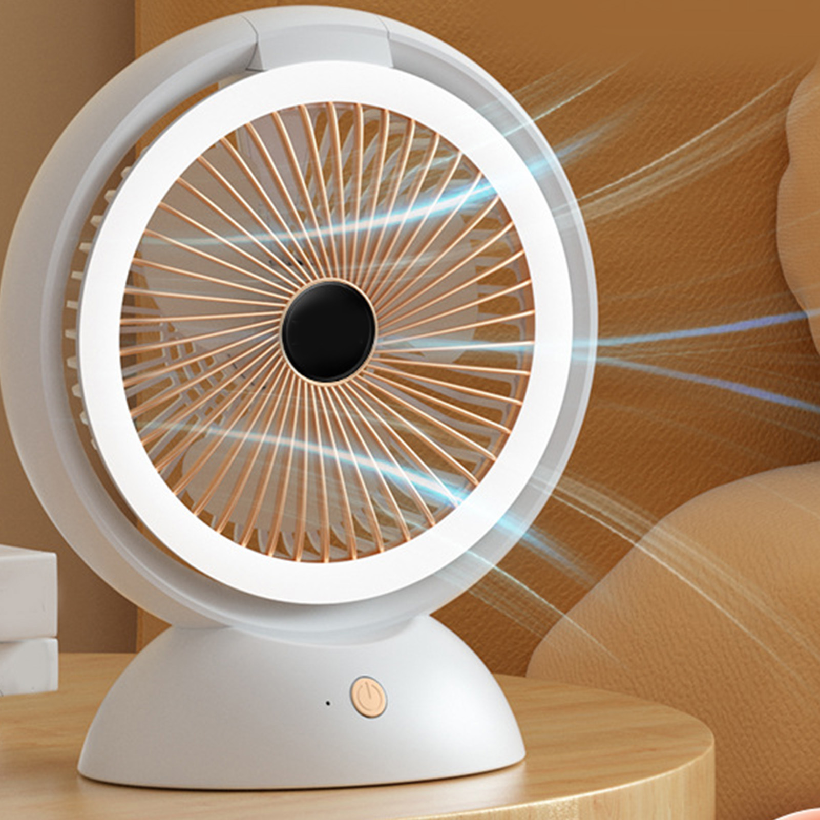 Neue Tragbare Usb-schreibtischlampe, Wiederaufladbarer Und Multifunktionaler Tischventilator Für Studenten, Studentenwohnheime Und Büros, Ideal Für Den Heimgebrauch.