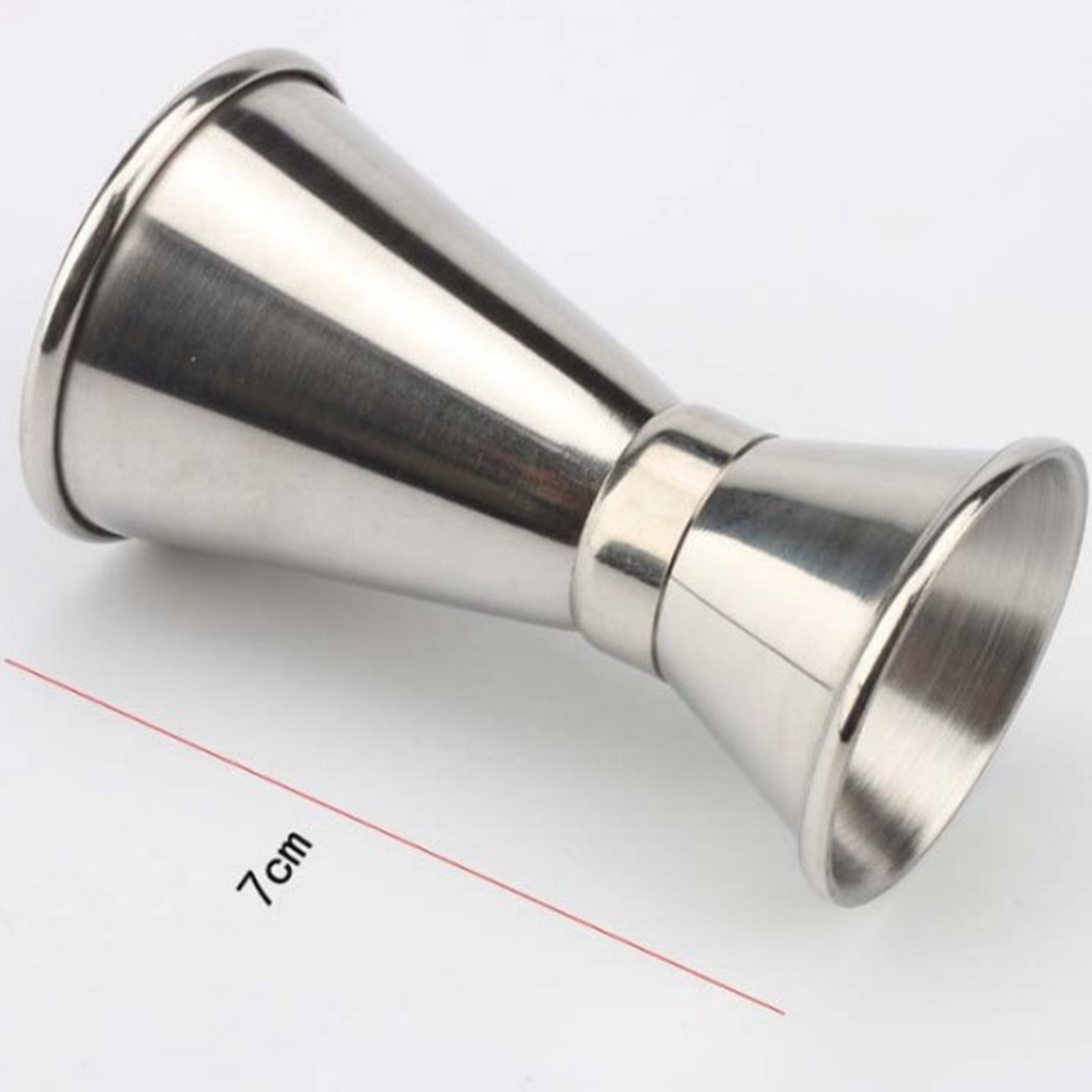 Weißes Edelstahl-cocktailset 750 Ml (6-teilig): Cocktailzubehör, Dreiteiliges Cocktailglas, Shaker.