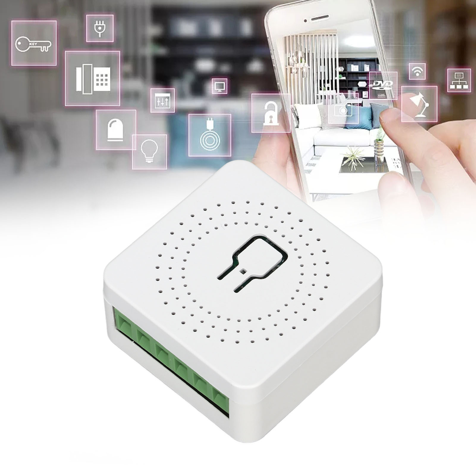 Tuya 16a Wlan-smart-schalter, Miniatur-doppelschalter Mit Fernbedienung Und Sprach-app