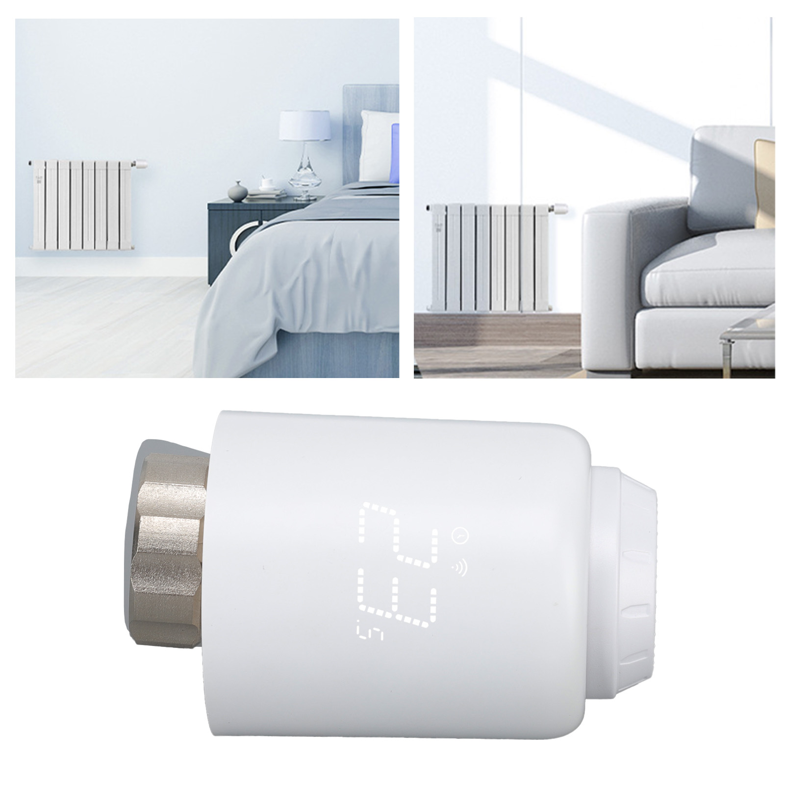 Heizungsthermostat Für Zuhause, Intelligenter Zigbee-thermostat Für Heizkörperventile Mit App-steuerung, Drahtloser Programmierbarer Heizkörperthermostat