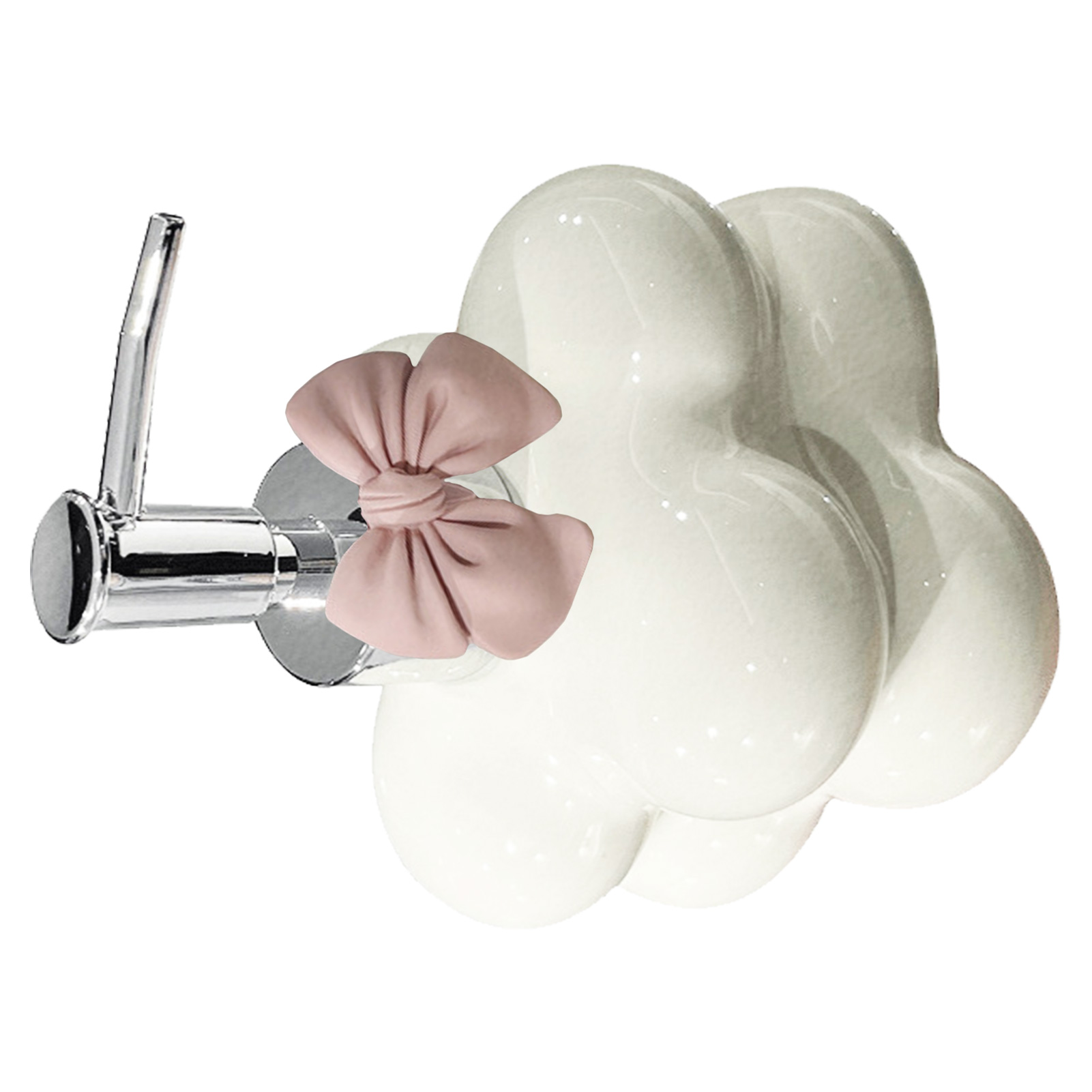 Luxuriöser Keramik-spender In Wolkenform Mit Vier Kugeln, Für Duschgel, Gesichtsreiniger, Shampoo, Handseife, Farbenfroh